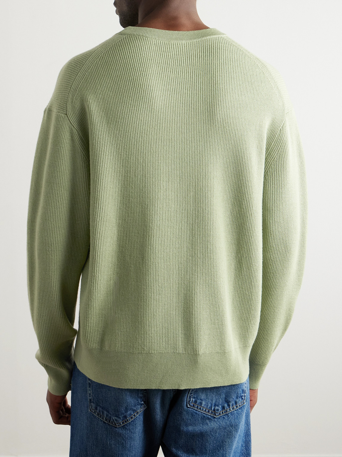 PAUL SMITH RIBBED MERINO WOOL SWEATER