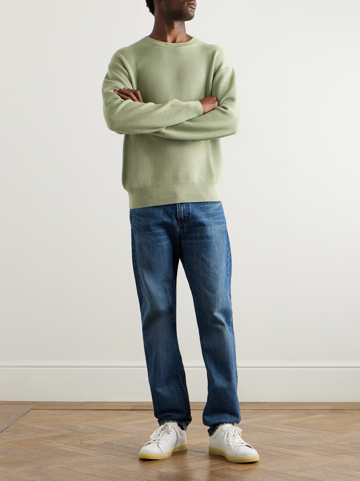 PAUL SMITH RIBBED MERINO WOOL SWEATER