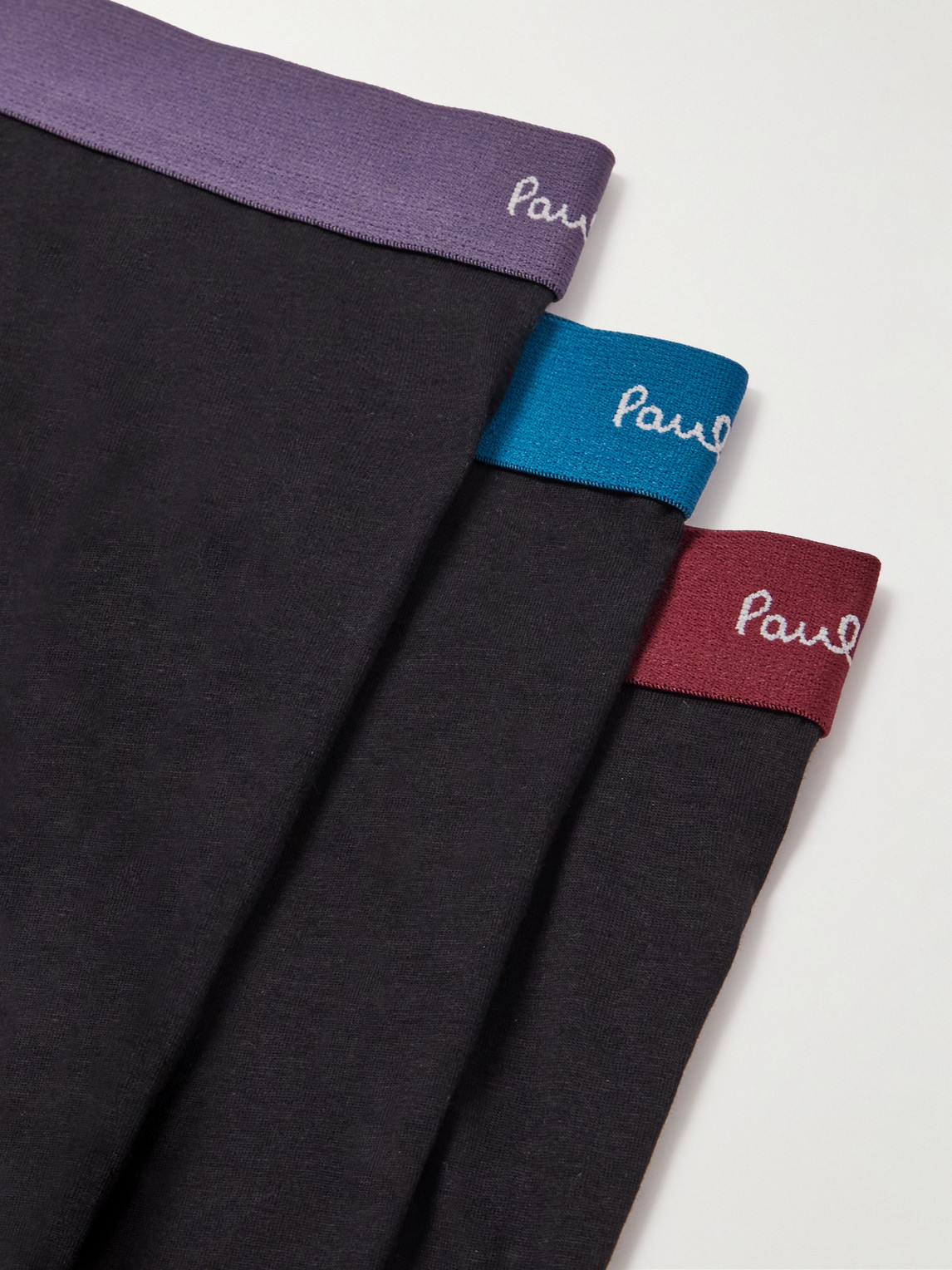 PAUL SMITH THREE-PACK STRETCH ORGANIC COTTON BOXER BRIEFS