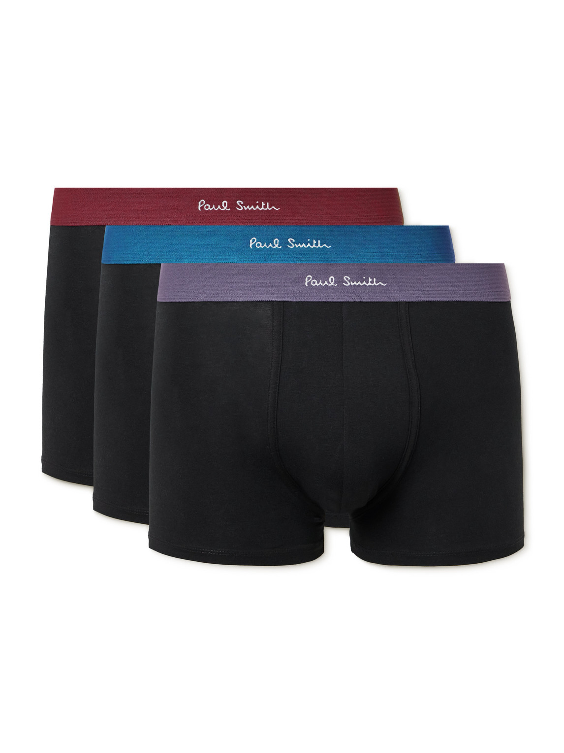 Paul Smith Three-pack Stretch Organic Cotton Boxer Briefs In Unknown