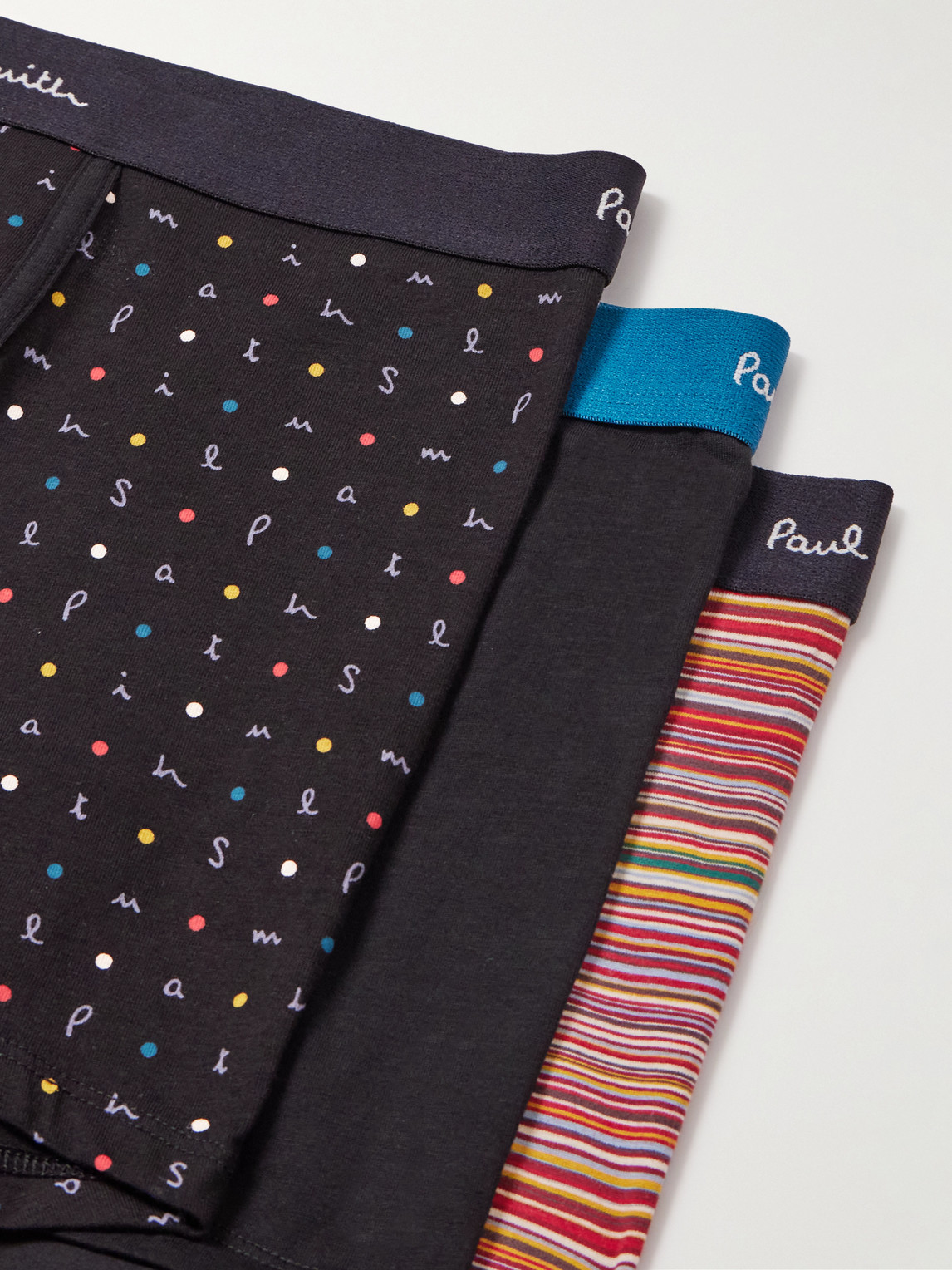 PAUL SMITH THREE-PACK STRETCH ORGANIC COTTON BOXER BRIEFS