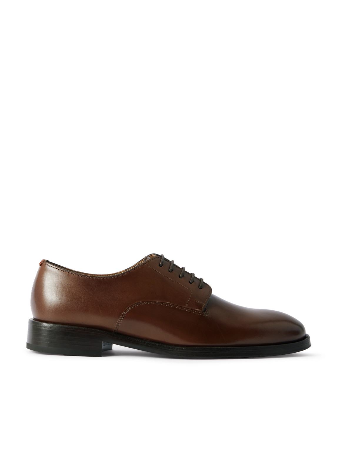 Paul Smith Lace-up Leather Derby Shoes In Brown