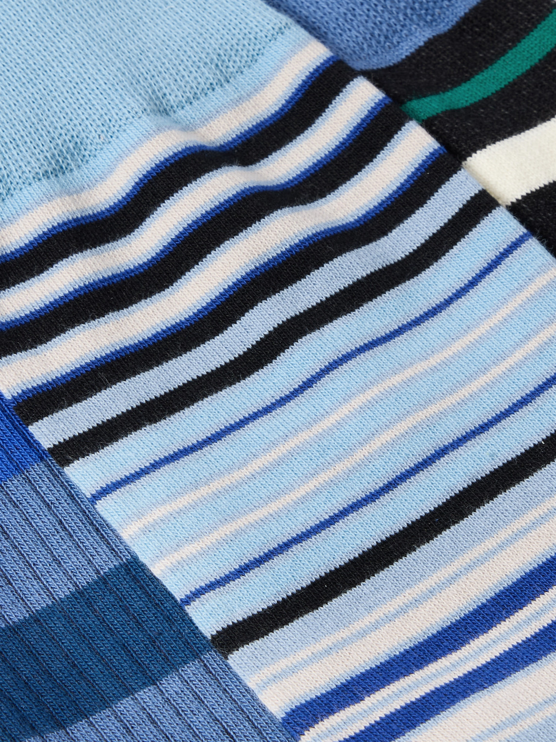 PAUL SMITH THREE-PACK STRIPED COTTON-BLEND SOCKS