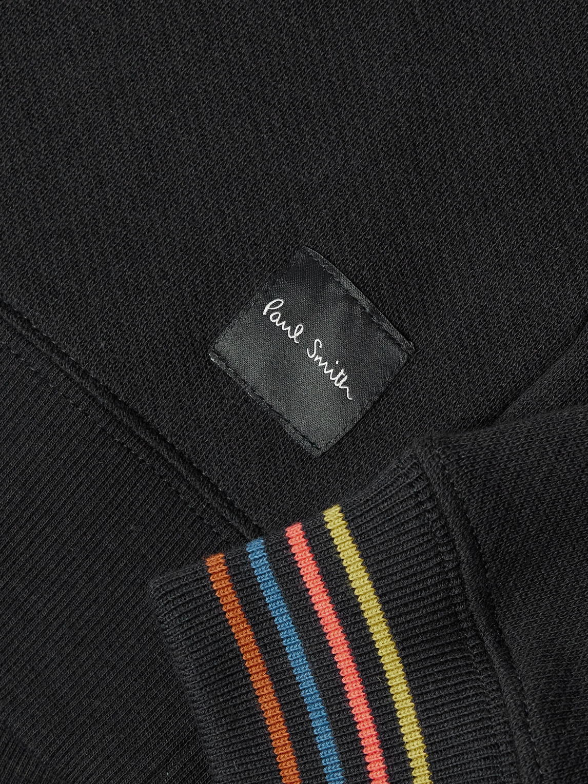 PAUL SMITH STRIPED COTTON-JERSEY SWEATSHIRT