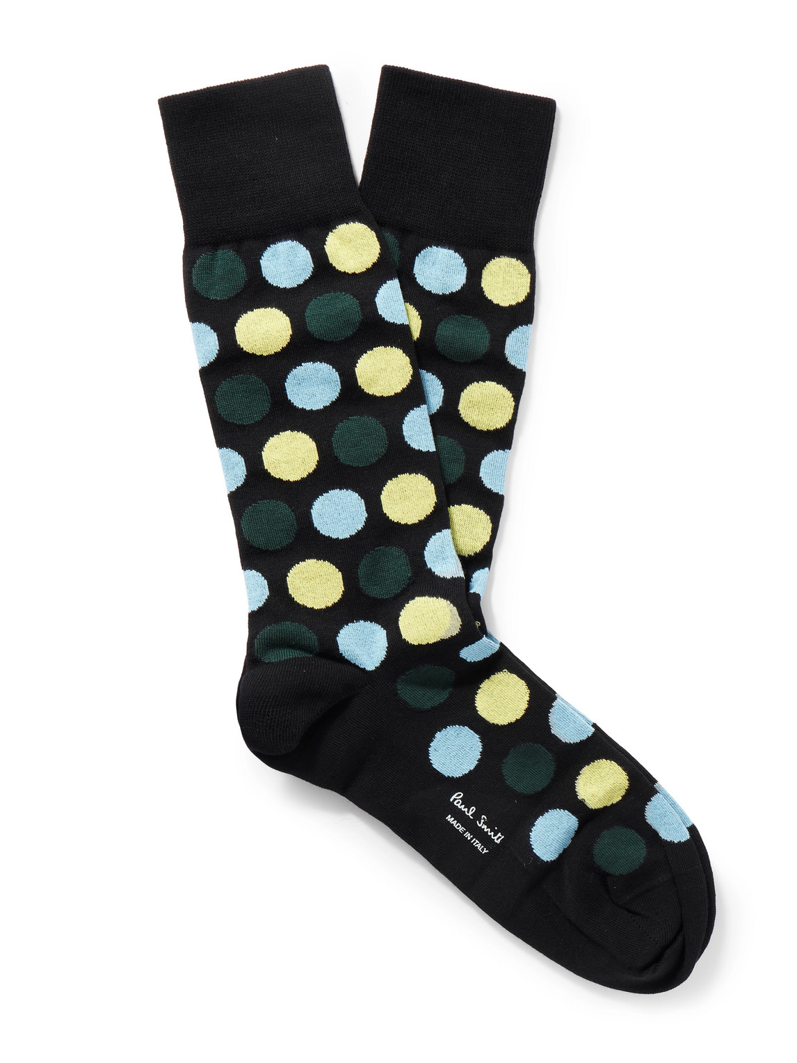 Paul Smith Ilario Polka Dot Socks In Black
