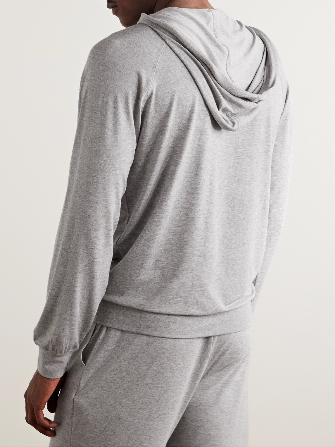 Shop Paul Smith Harry Modal-blend Jersey Hoodie In Gray