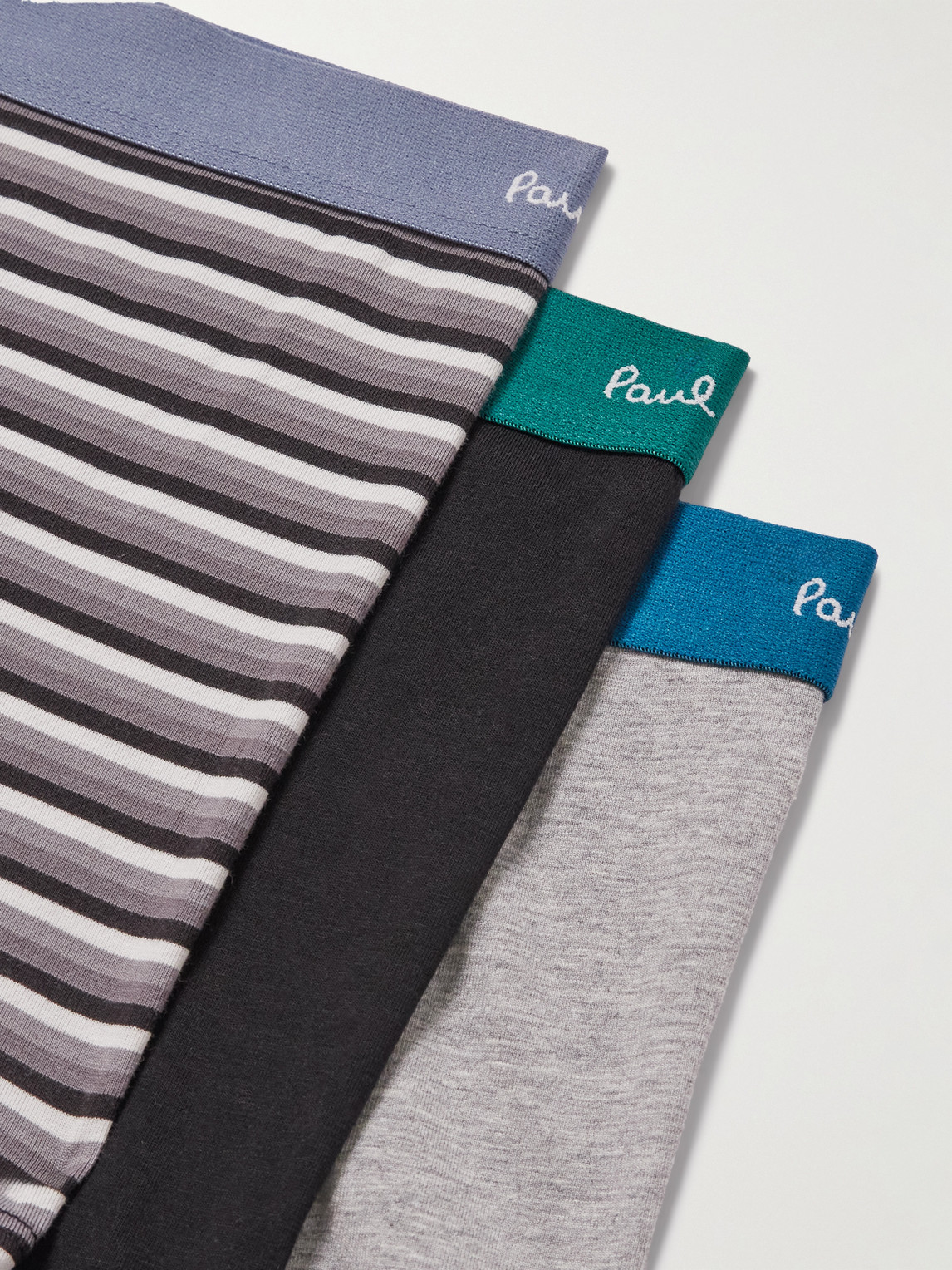 PAUL SMITH THREE-PACK STRETCH ORGANIC COTTON BOXER BRIEFS