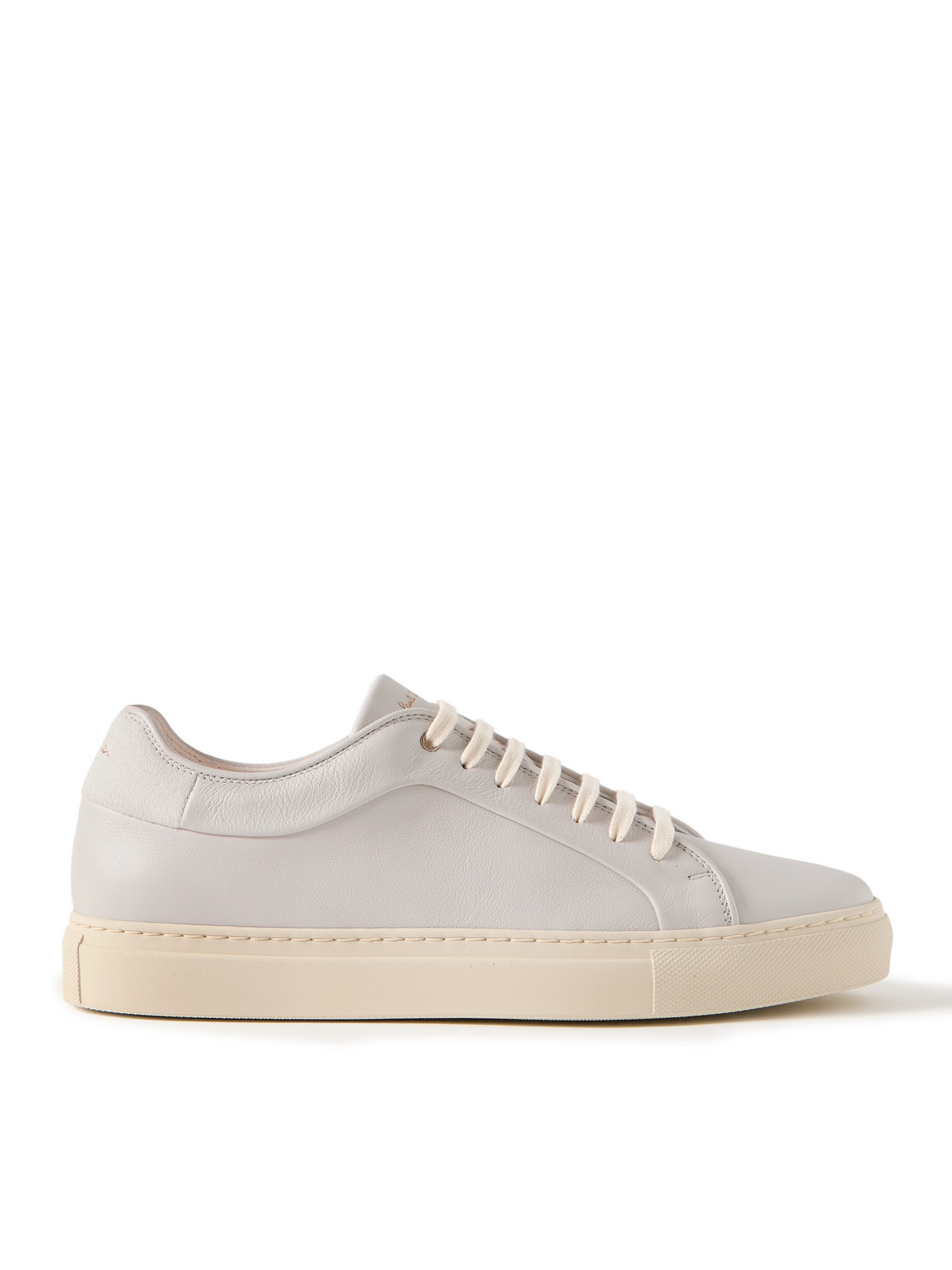 Basso Lux Suede-Trimmed Leather Sneakers