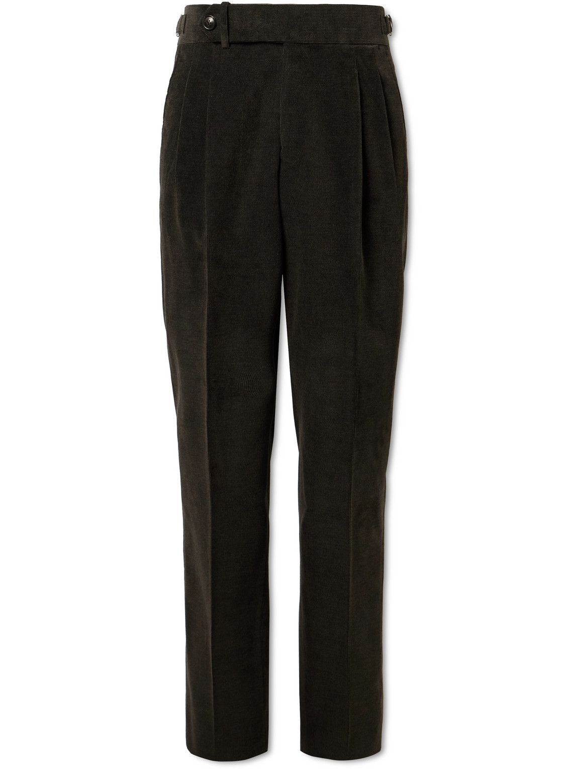 Purdey Straight-leg Cotton-corduroy Trousers In Black