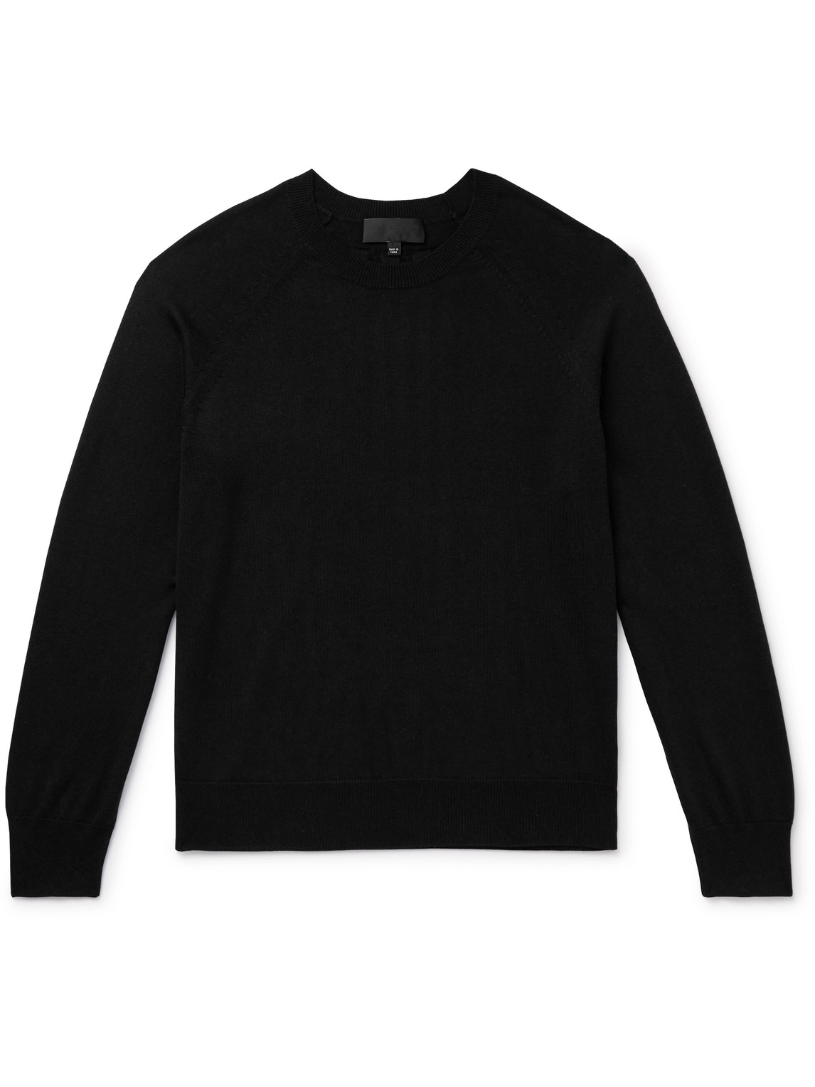 Nili Lotan Reggie Silk And Cotton-blend Jumper In Black