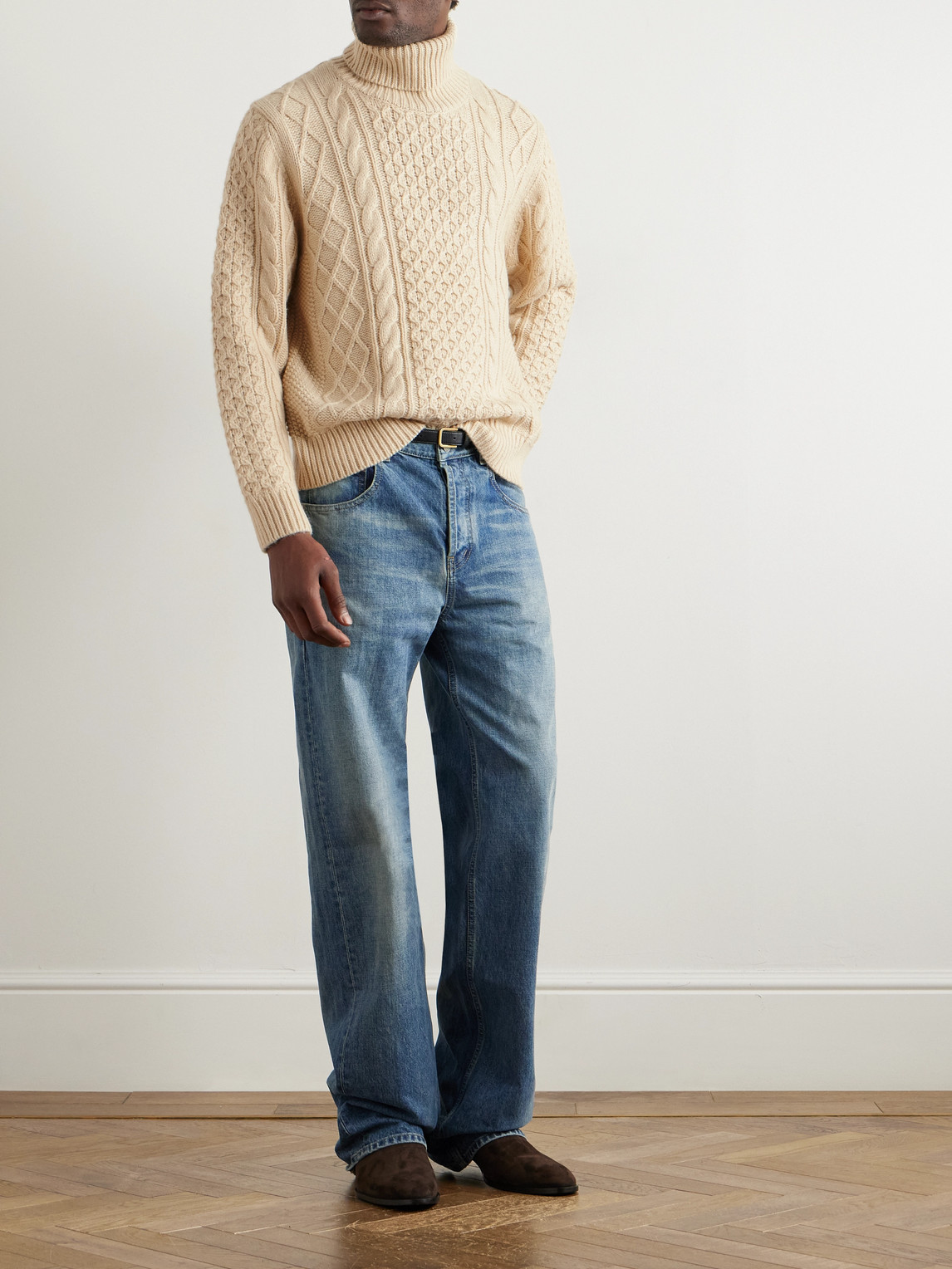 Nili Lotan Dewey Turtleneck Sweater In Neutrals