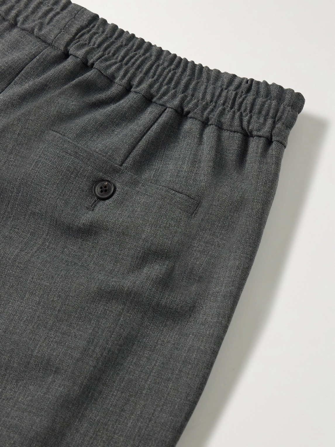Nili Lotan Lawrence Tapered Woven Trousers In Gray