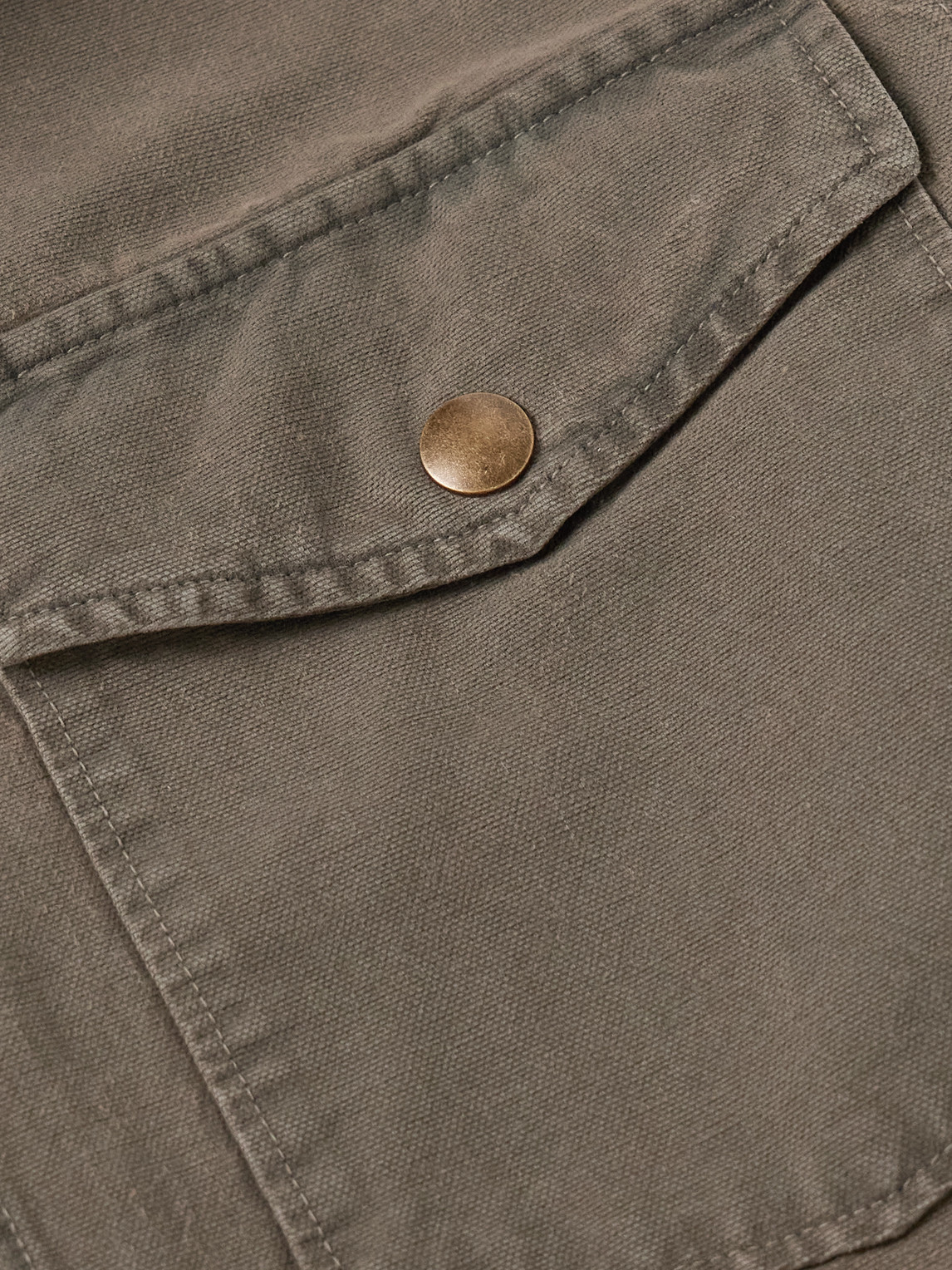 Nili Lotan Harold Brushed Cotton-canvas Overshirt In Brown