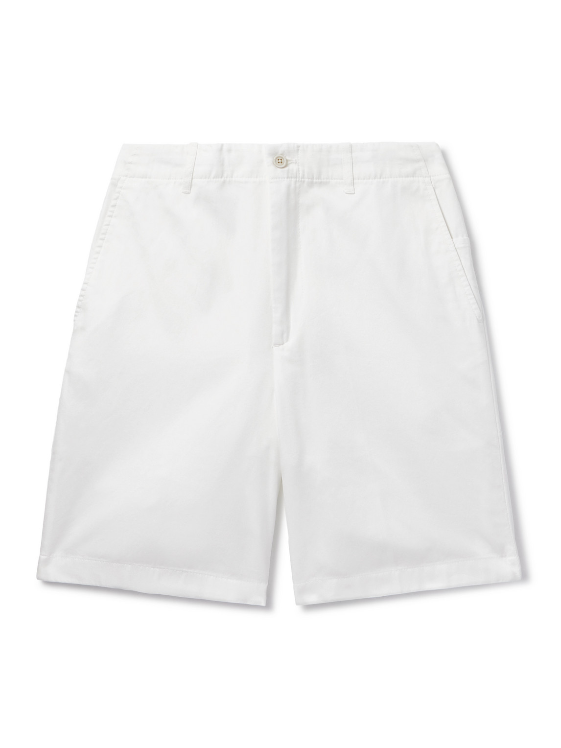 Dunhill Straight-leg Cotton-twill Chino Shorts In White