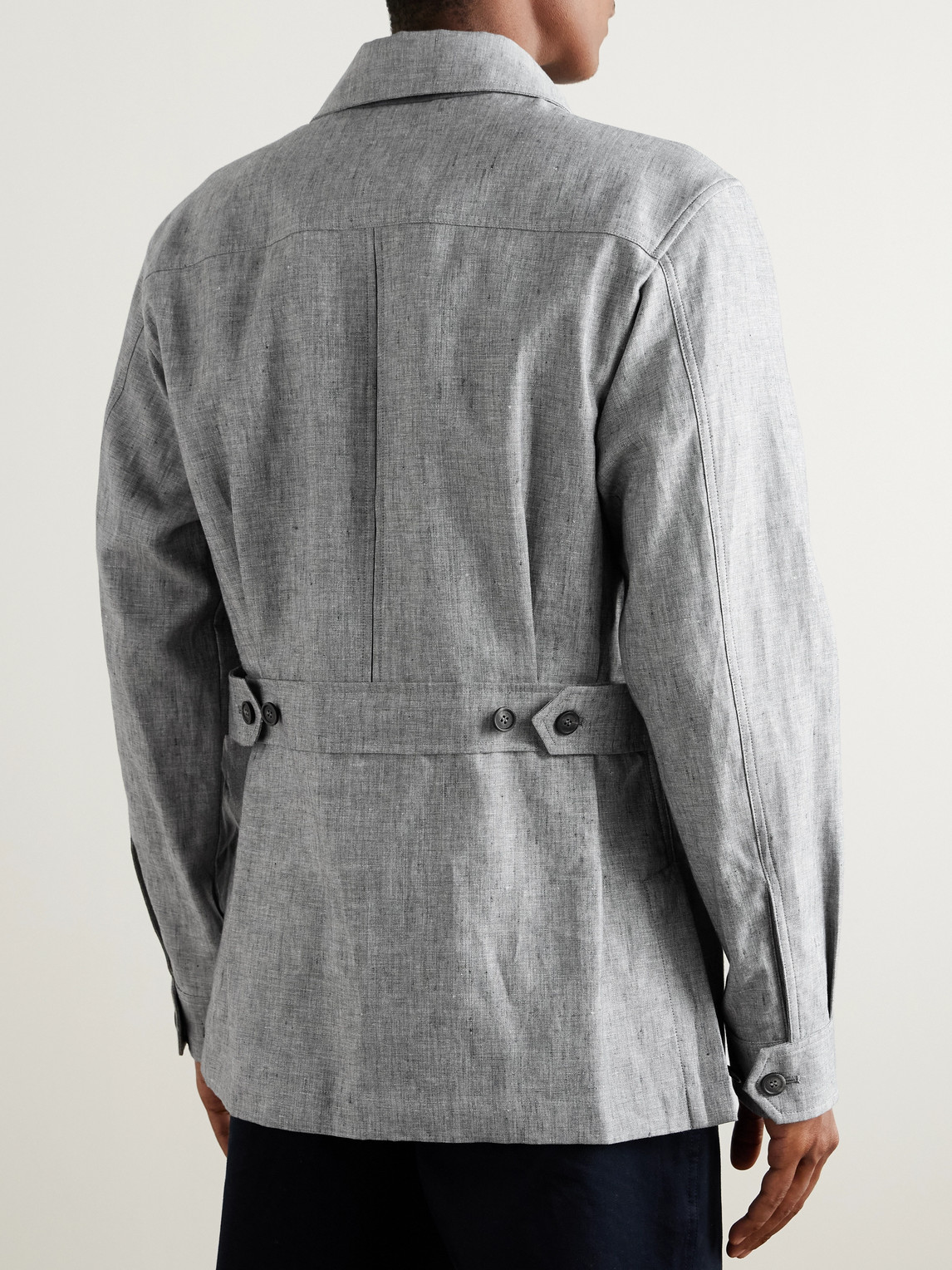 DUNHILL LINEN FIELD JACKET 