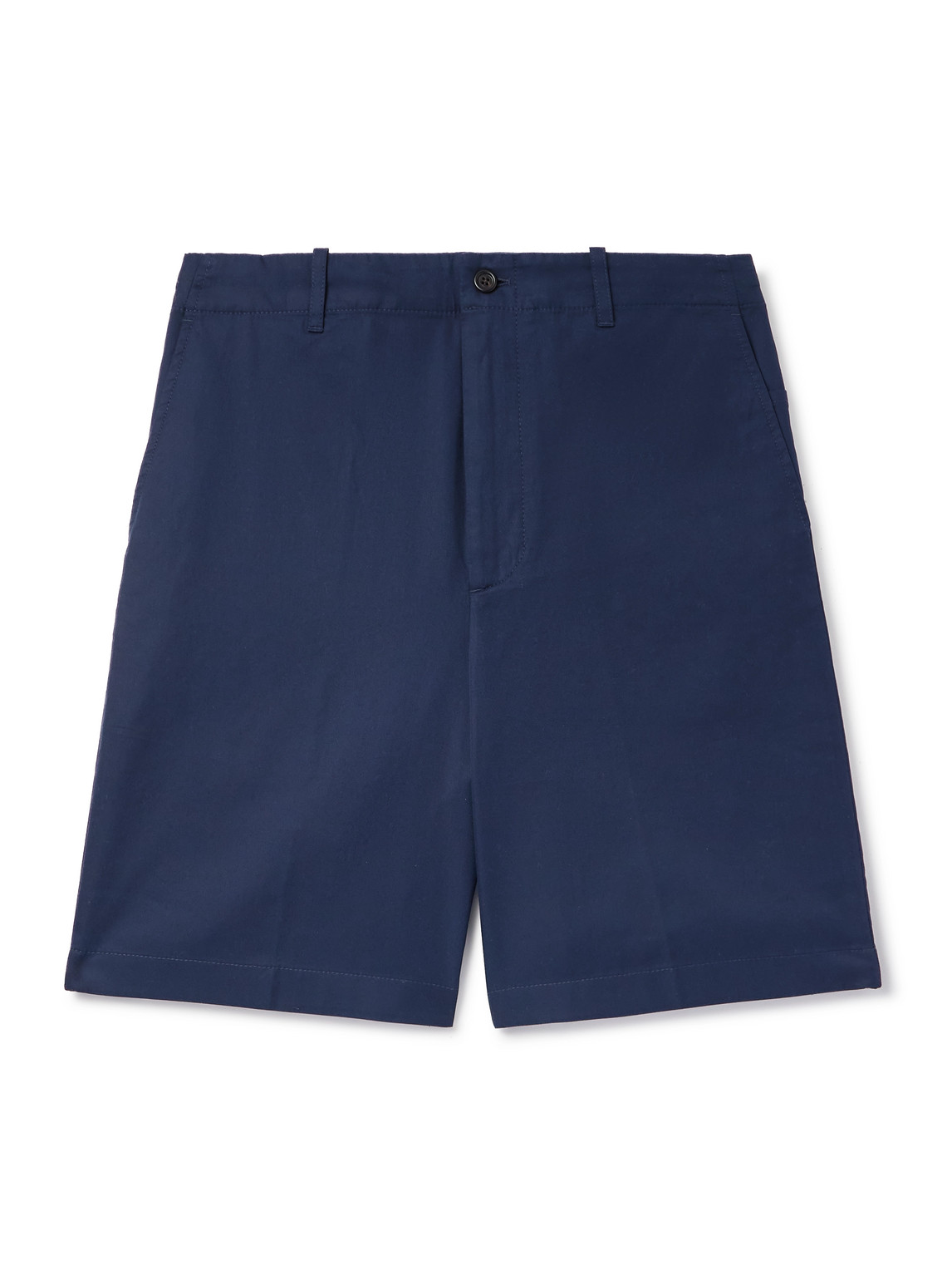 Dunhill Straight-leg Cotton-twill Chino Shorts In Blue