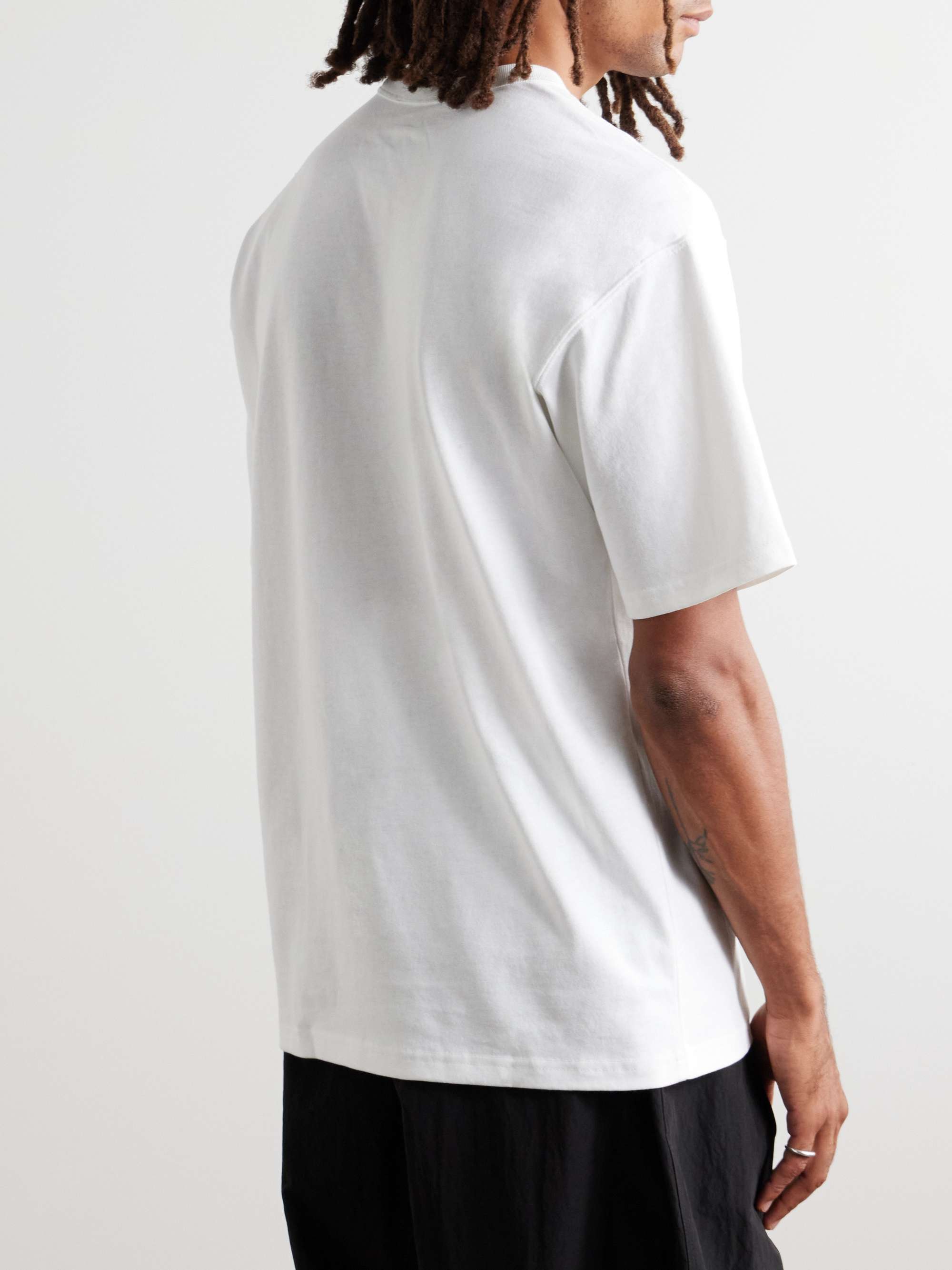 NIKE Logo-Embroidered Cotton-Jersey T-Shirt