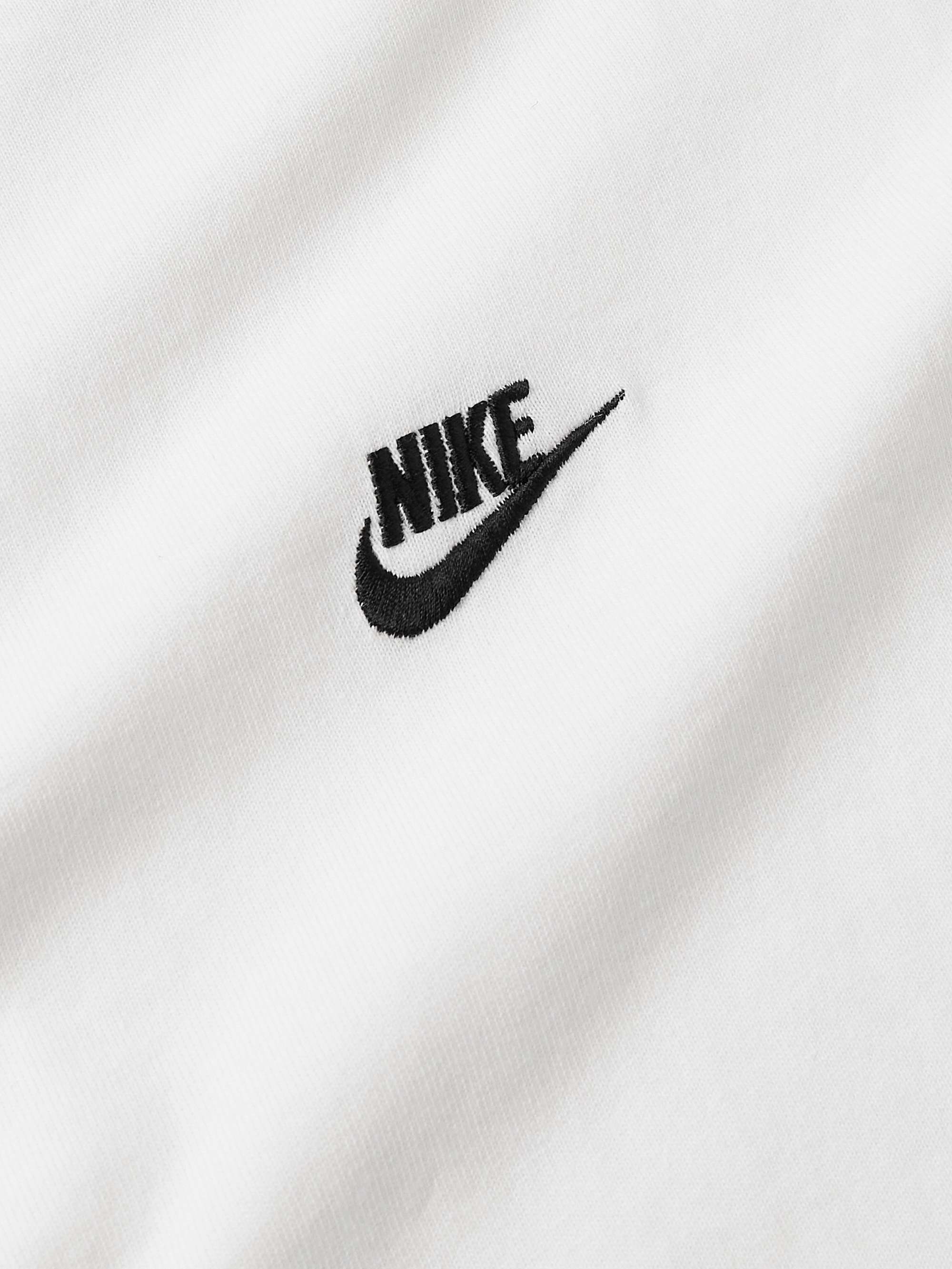 NIKE Logo-Embroidered Cotton-Jersey T-Shirt