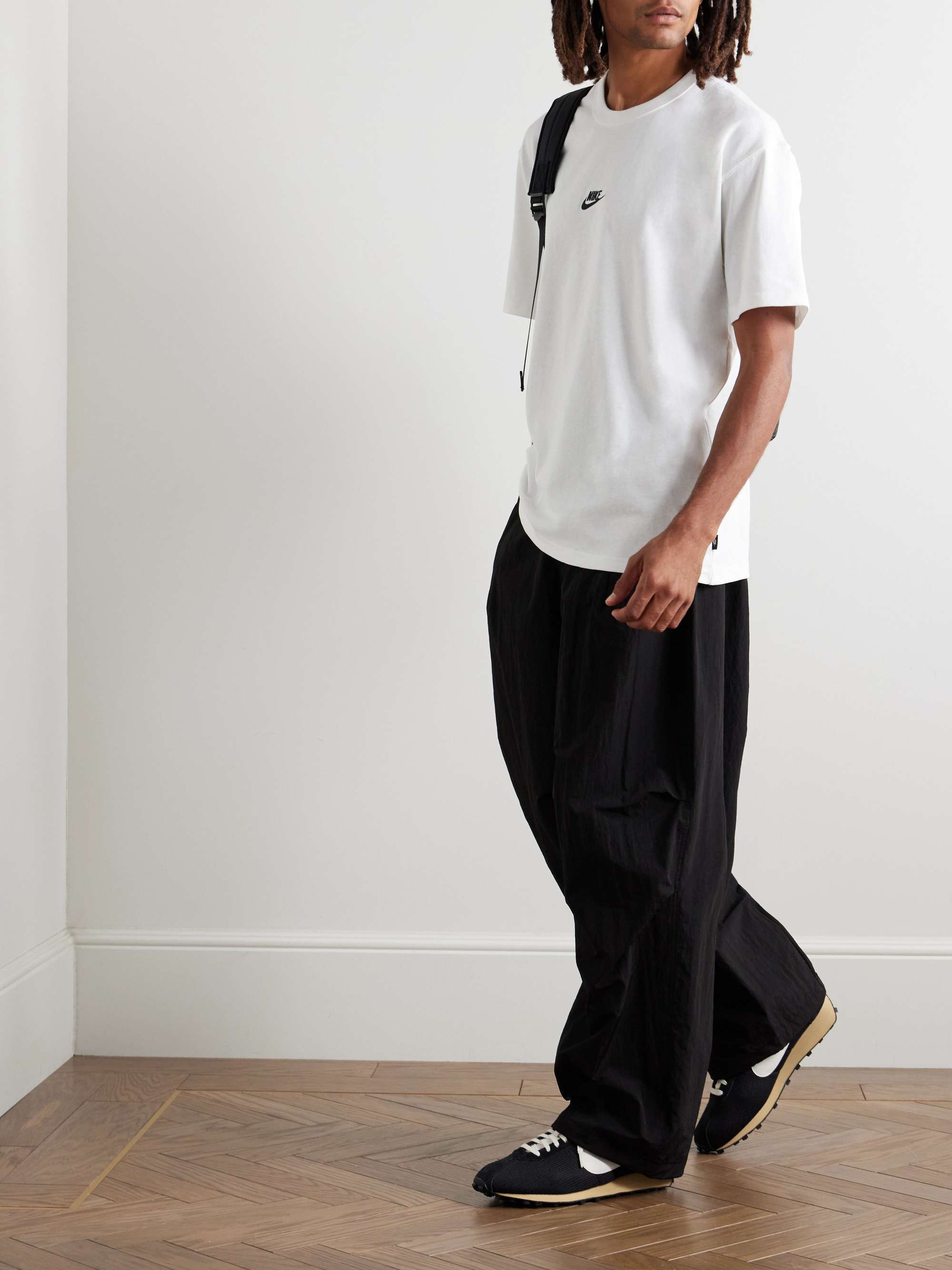 NIKE Logo-Embroidered Cotton-Jersey T-Shirt