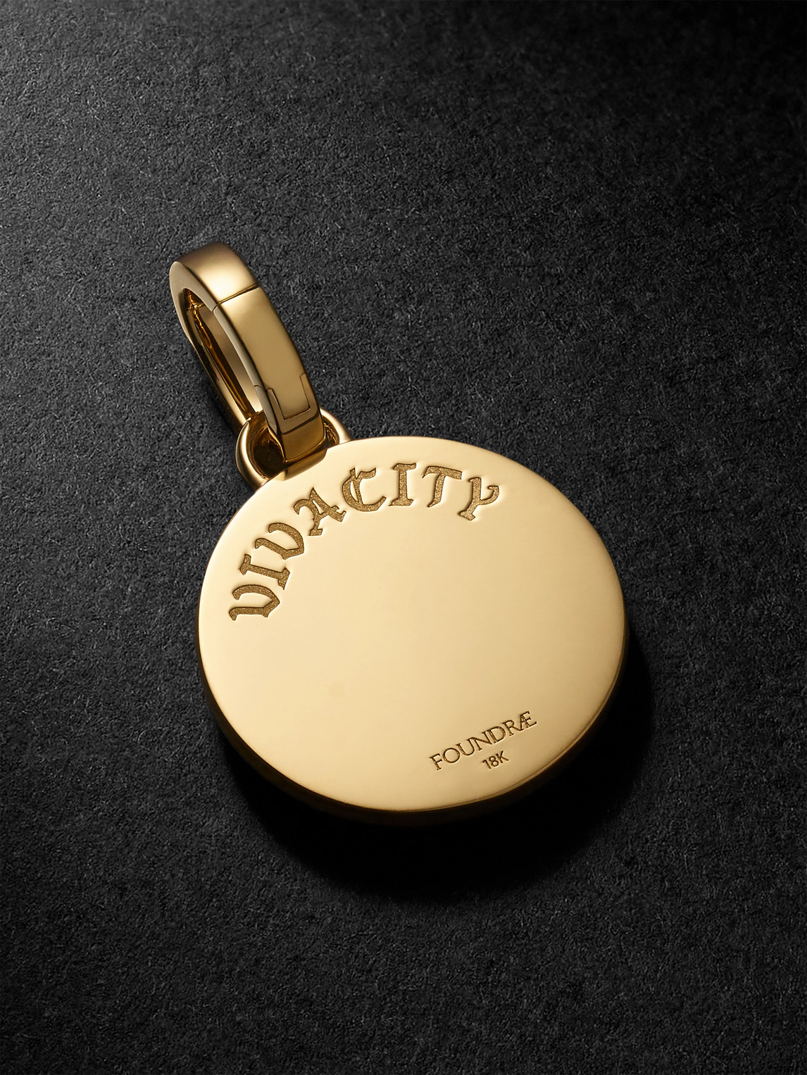 FOUNDRAE VIVACITY 18-KARAT GOLD, ENAMEL AND DIAMOND PENDANT