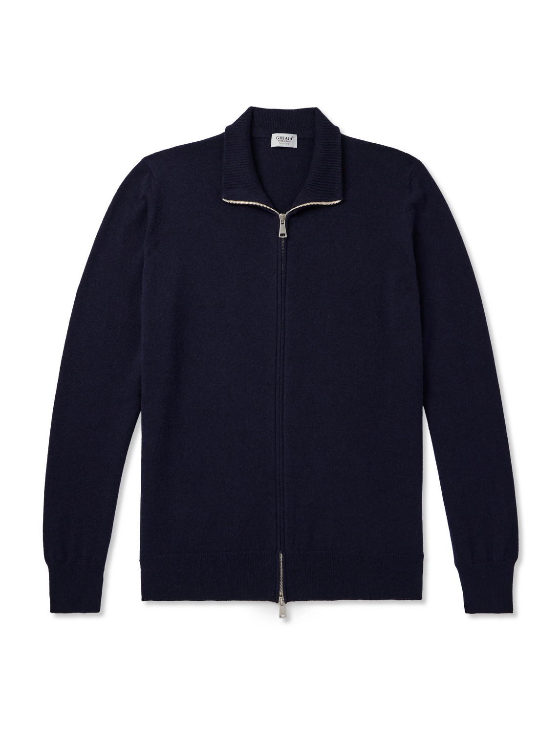 Cashmere Zip-Up Sweater