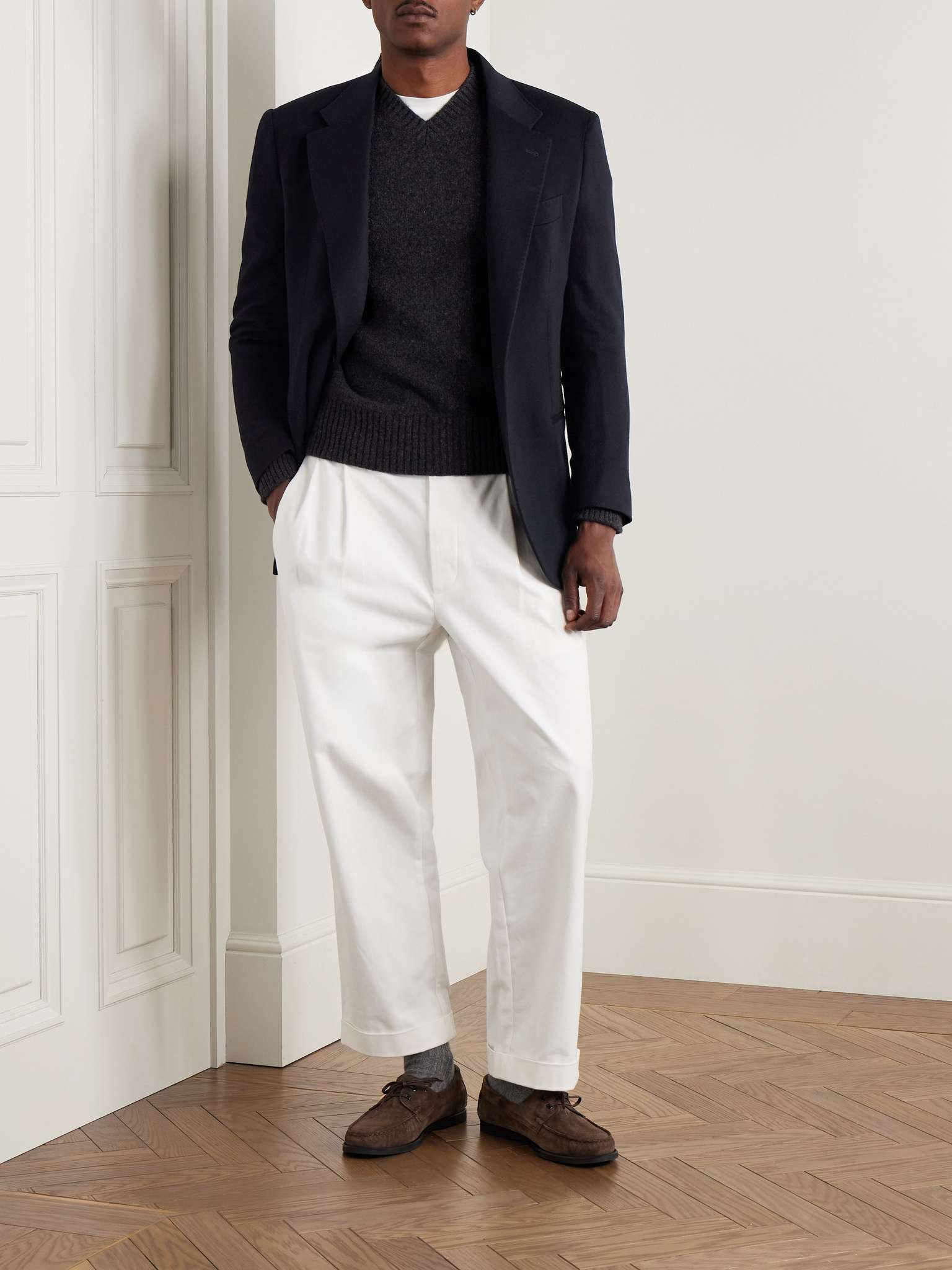 Blazer Sartoria MONTAGUTI Sur Mesure - Laine Fresco Bleu Marine, Taille 50, Occasion Très Bon état
