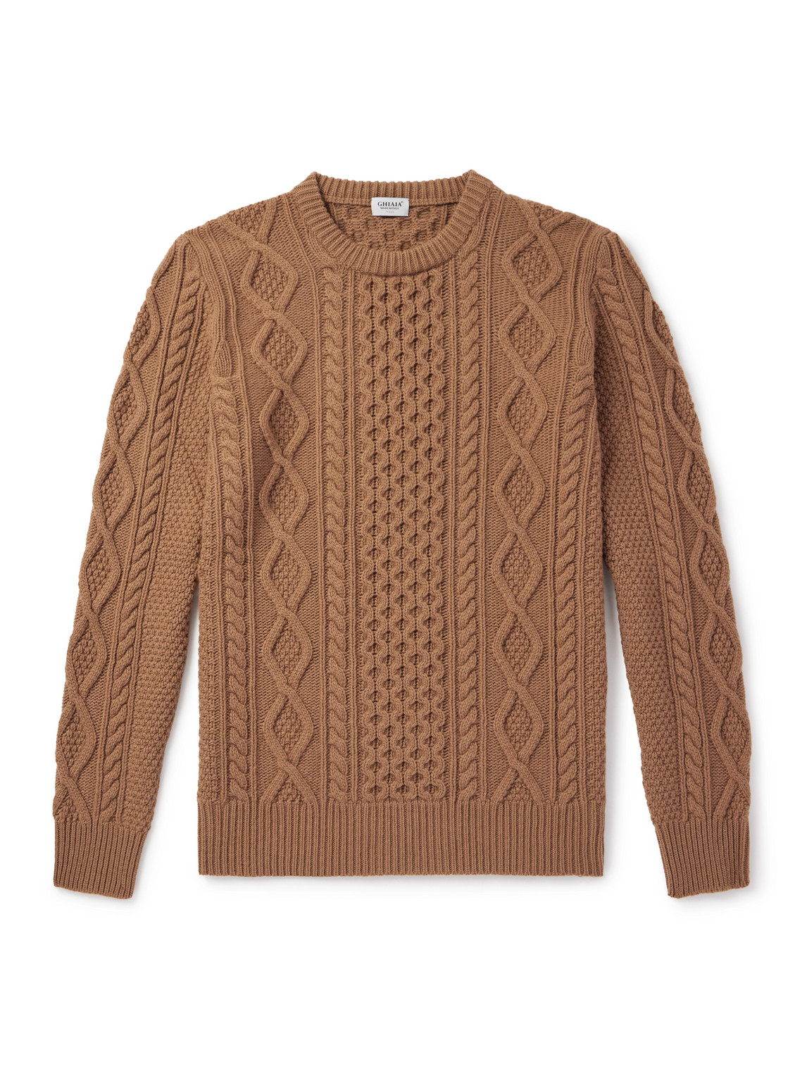 Pescatore Cable-Knit Virgin Wool Sweater