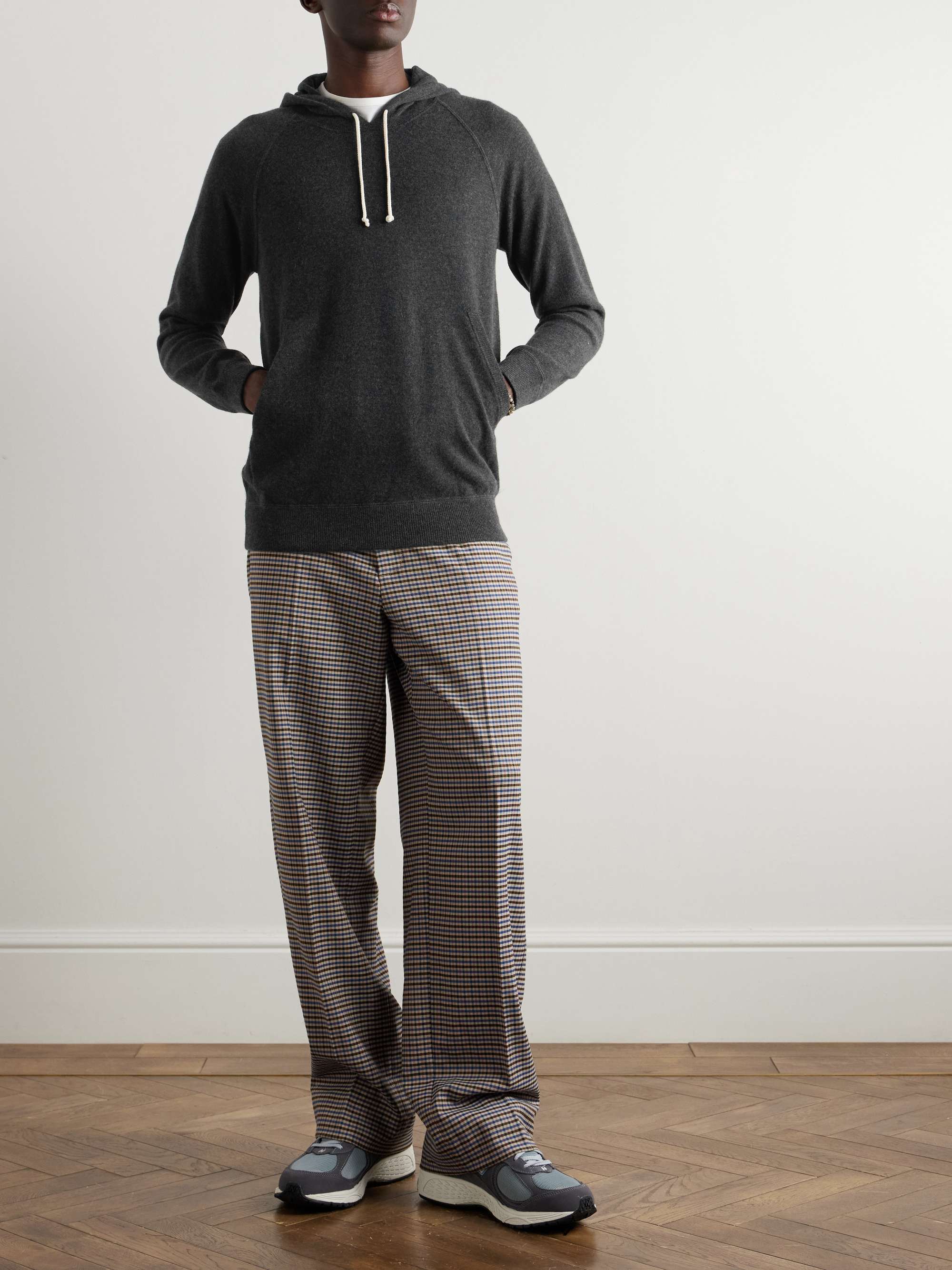 GHIAIA CASHMERE Pullover in cashmere con cappuccio