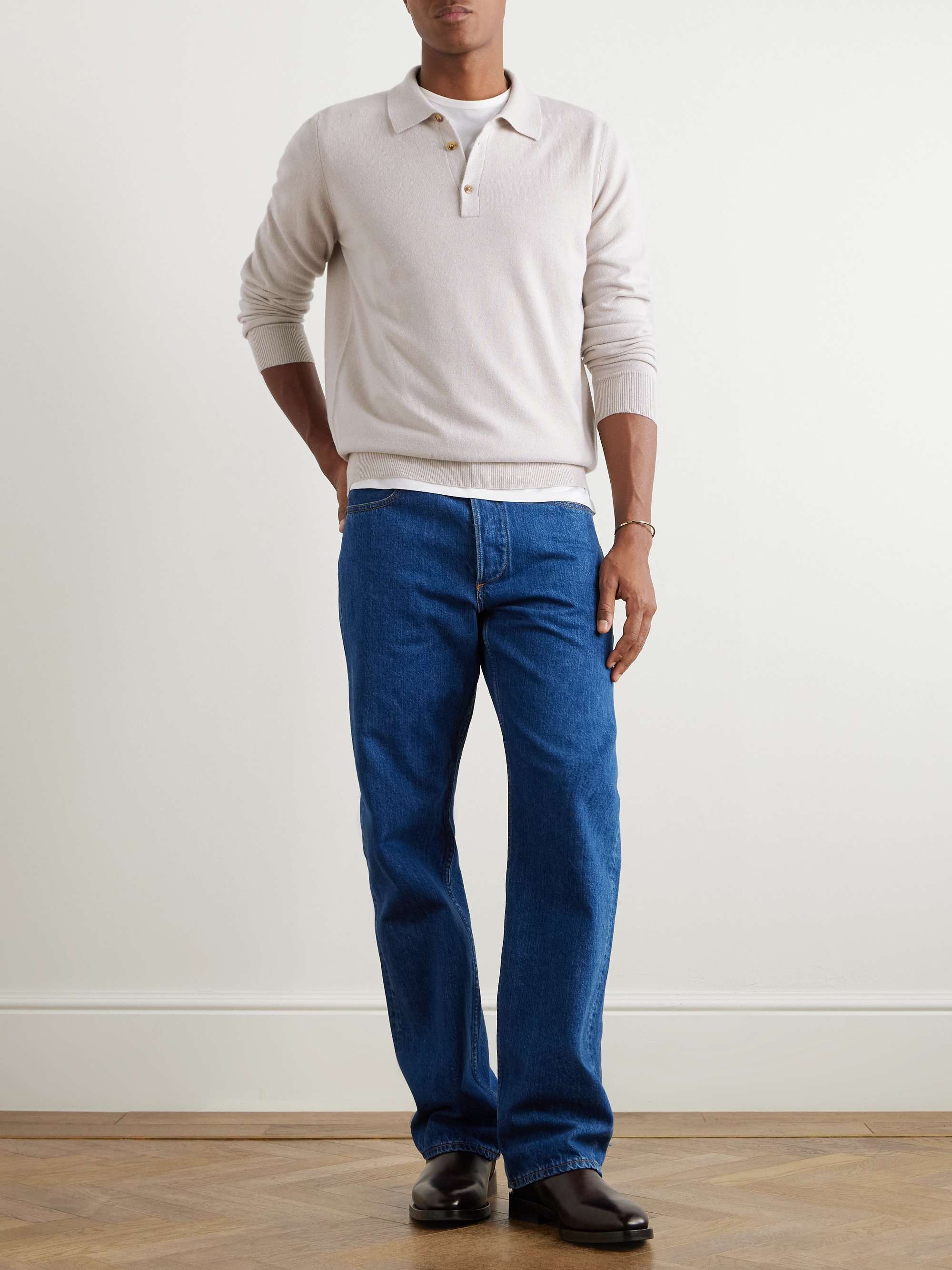 GHIAIA CASHMERE Cashmere Polo Shirt