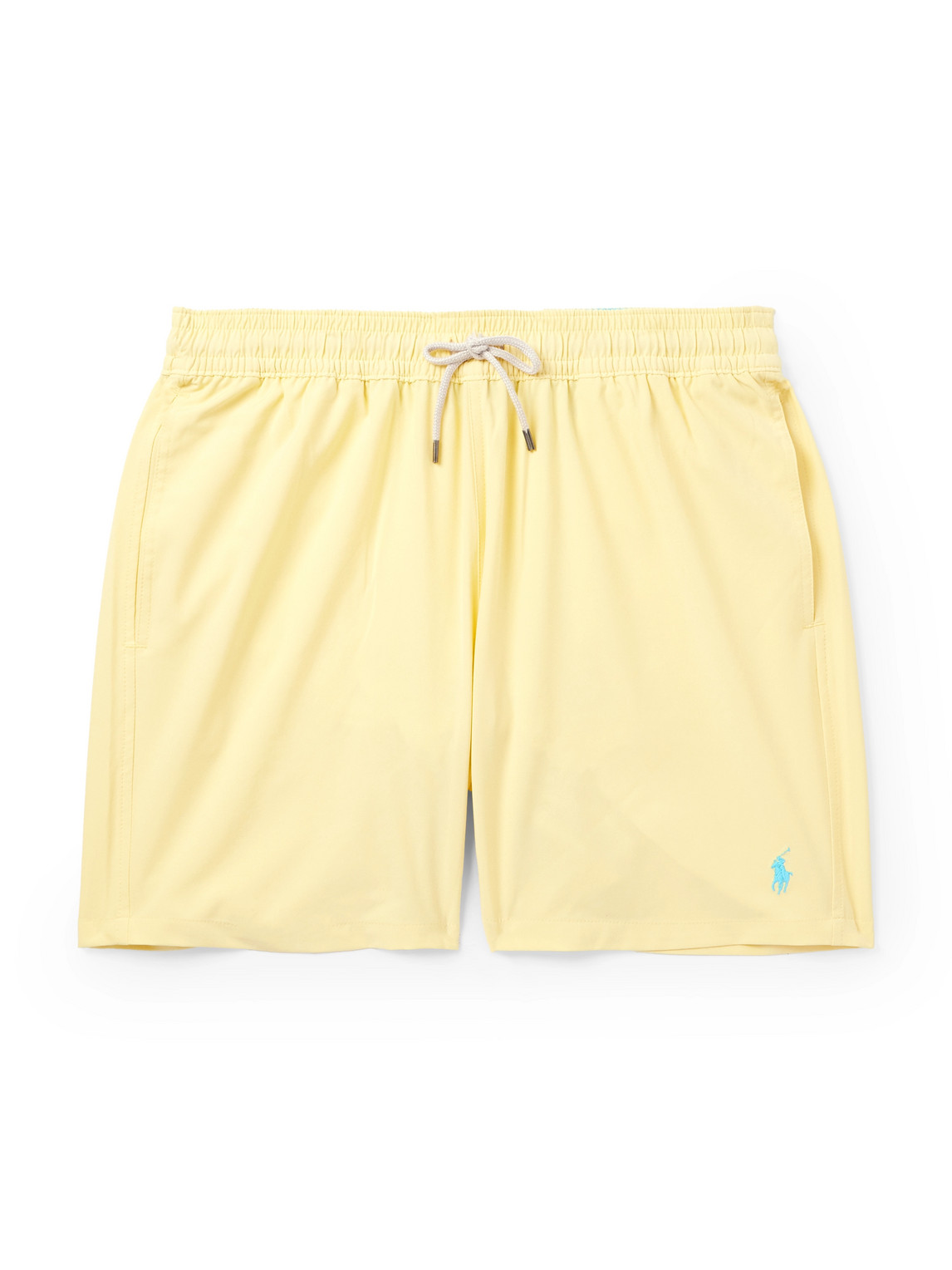 Polo Ralph Lauren Traveler Straight-leg Mid-length Swim Shorts In Yellow