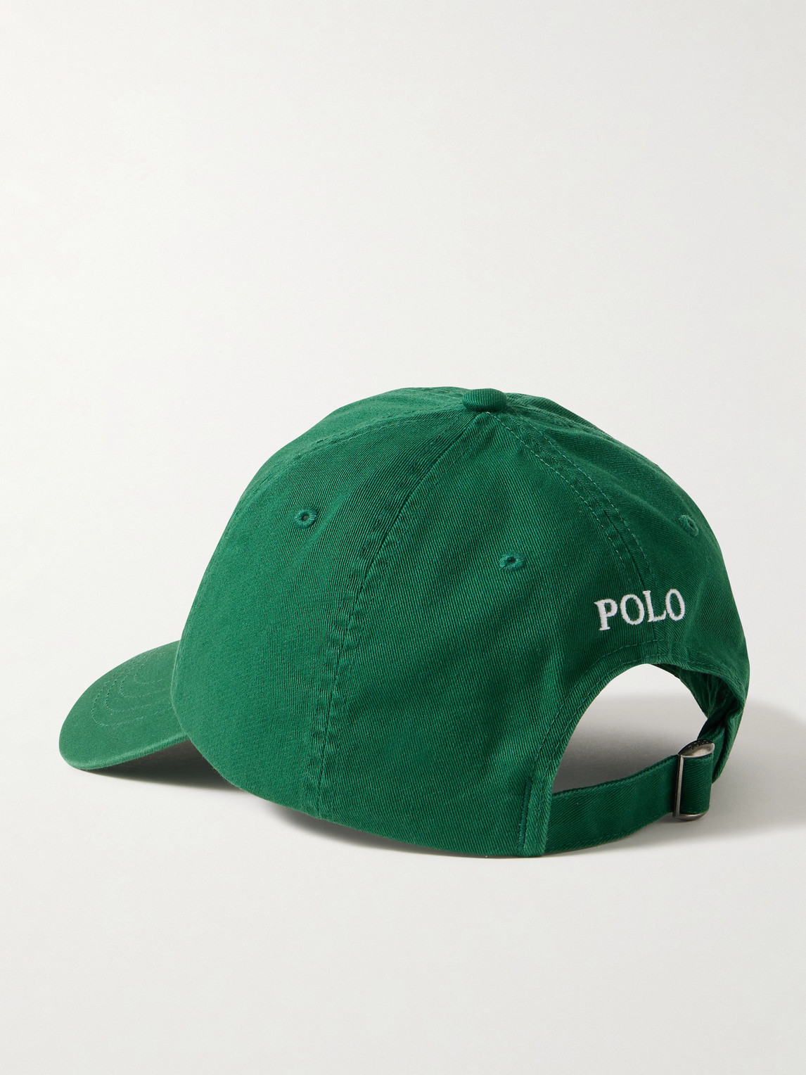 Polo Ralph Lauren Logo-embroidered Cotton-twill Baseball Cap In Green