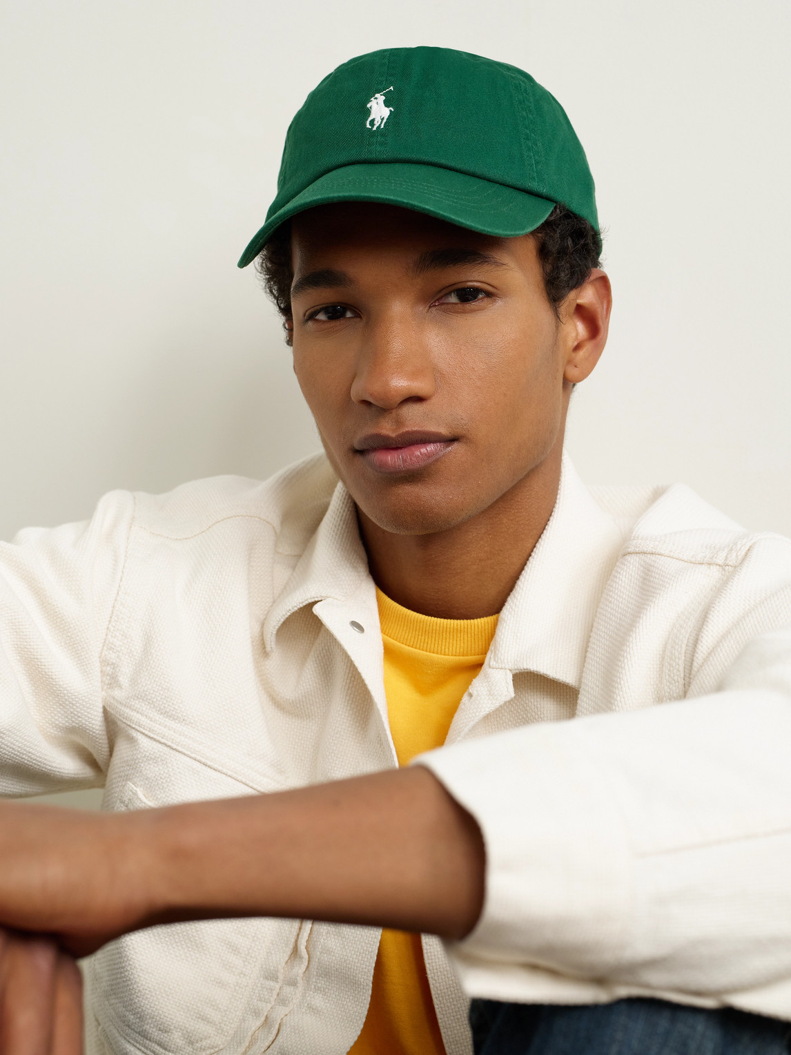 Polo Ralph Lauren Logo-embroidered Cotton-twill Baseball Cap In Green