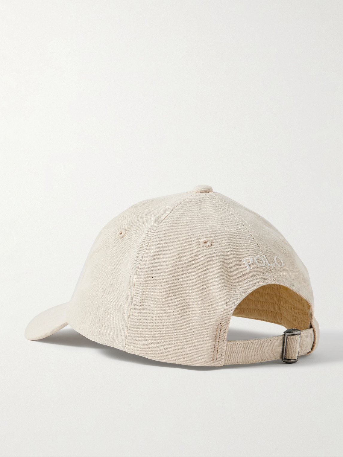 Shop Polo Ralph Lauren Logo-embroidered Cotton-twill Baseball Cap