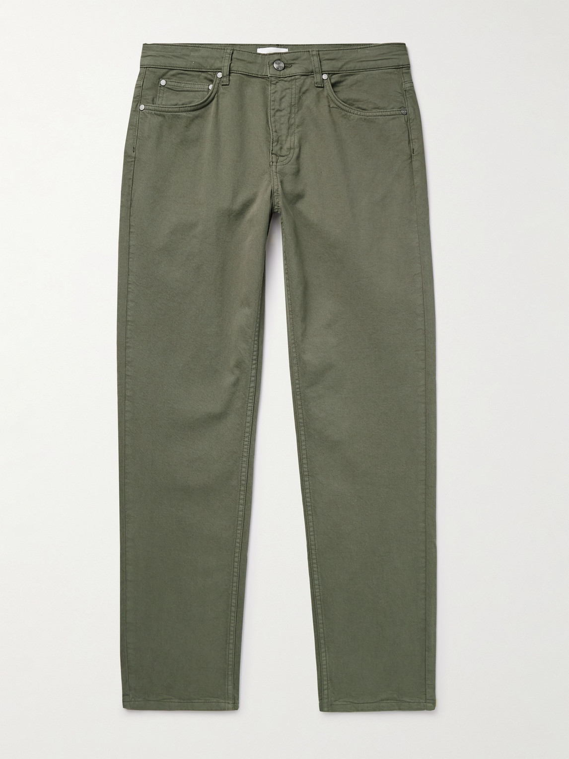 NN07 Tony 1923 Slim-Fit Garment-Dyed Organic Cotton-Blend Twill Trousers - Men