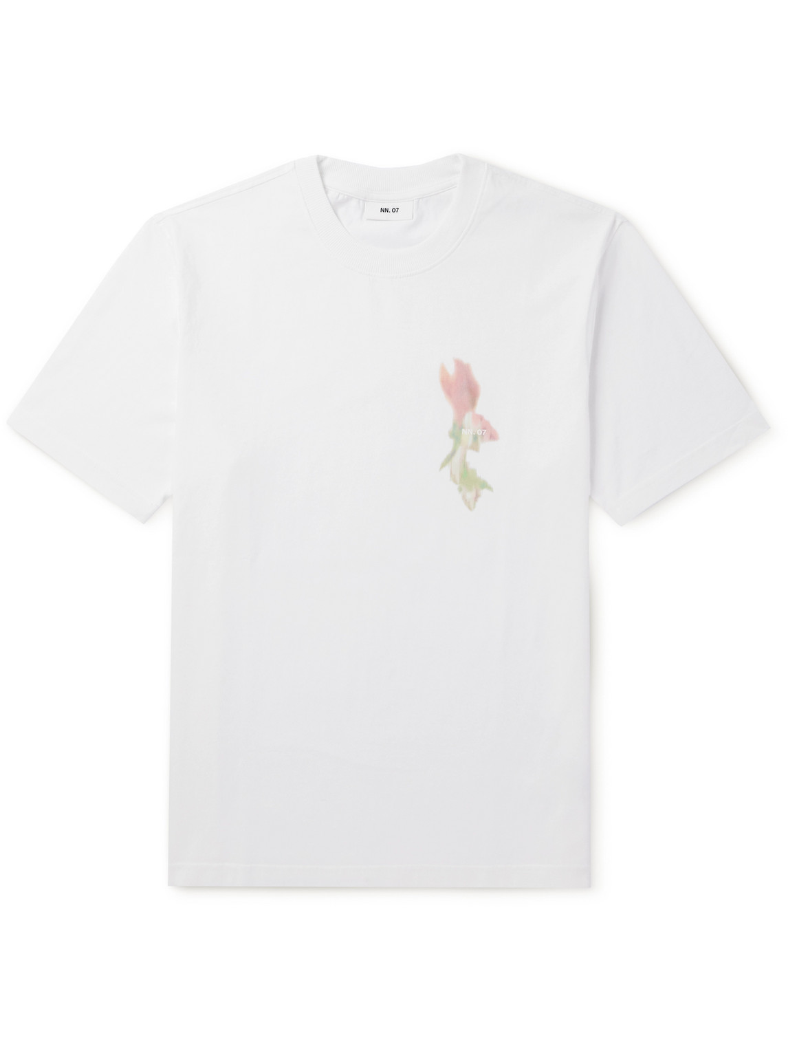 Nn07 Adam 3209 Logo-print Pima Cotton-jersey T-shirt In White