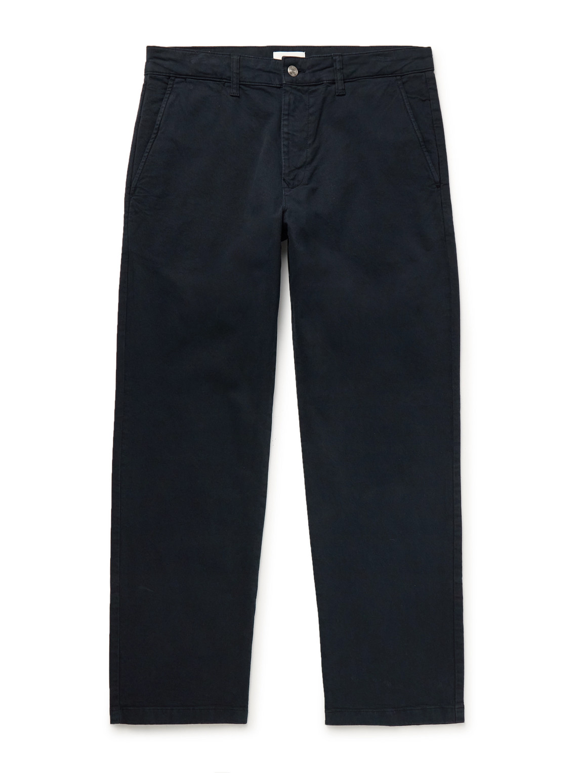 Nn07 Aden 1923 Straight-leg Organic Cotton-blend Twill Chinos In Blue