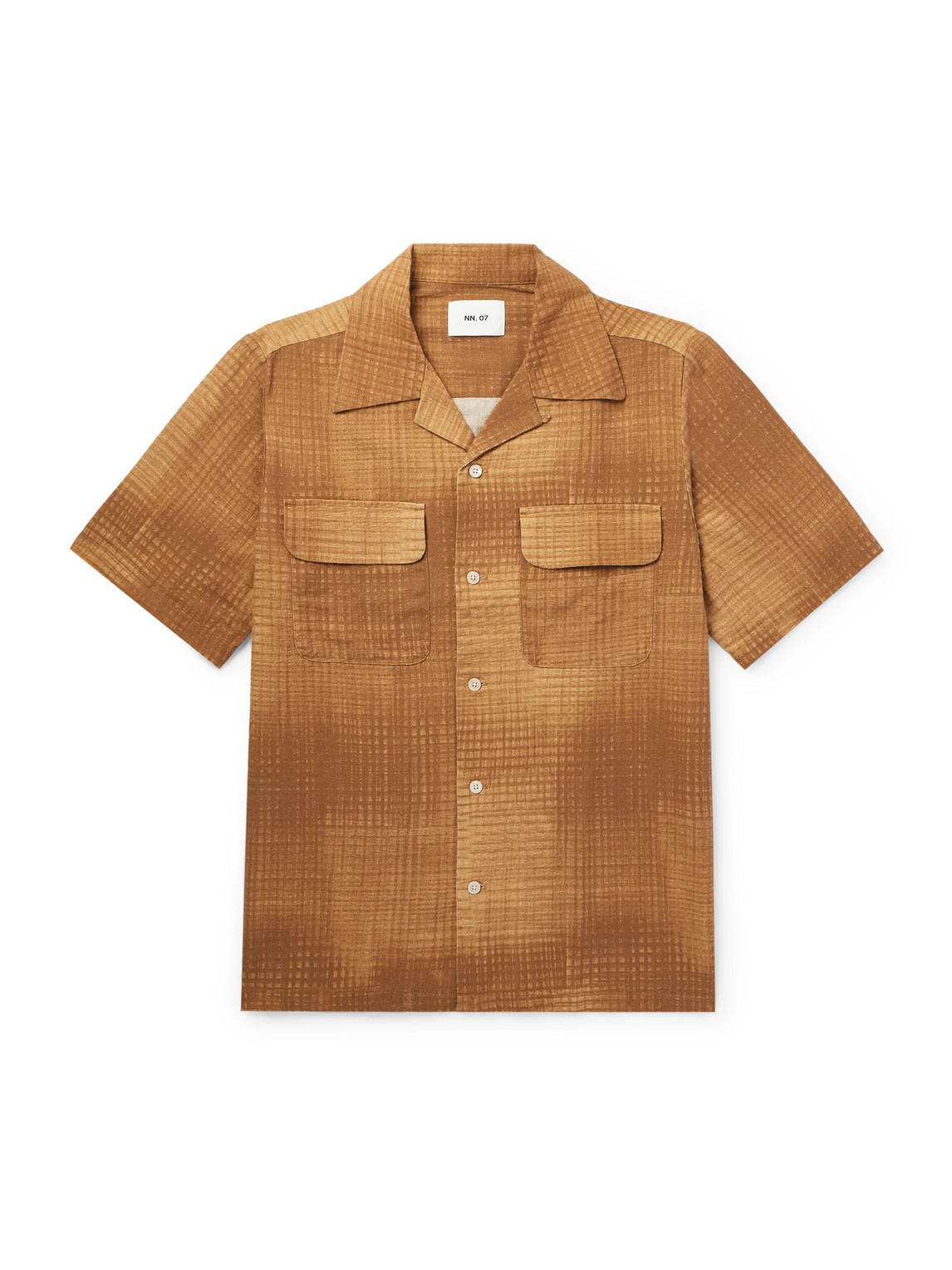 Daniel Convertible-Collar Checked Linen and Organic Cotton-Blend Shirt