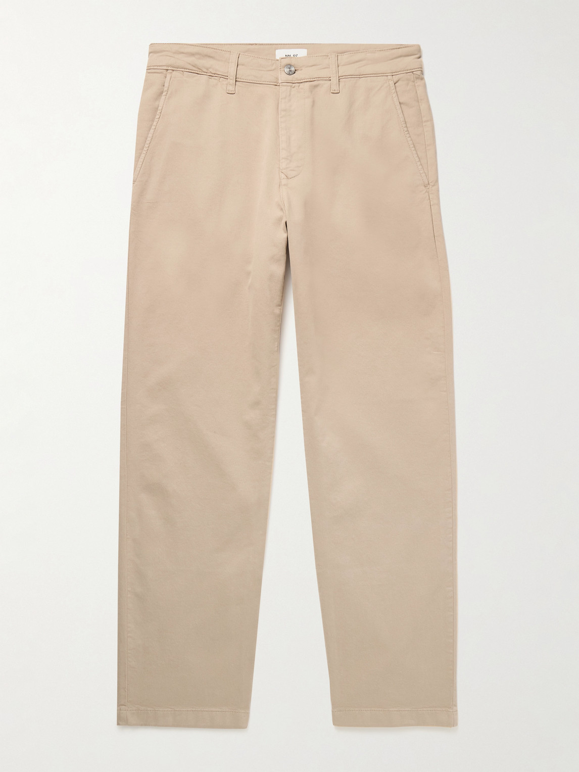 Nn07 Aden 1923 Straight-leg Organic Cotton-blend Twill Chinos In Neutrals