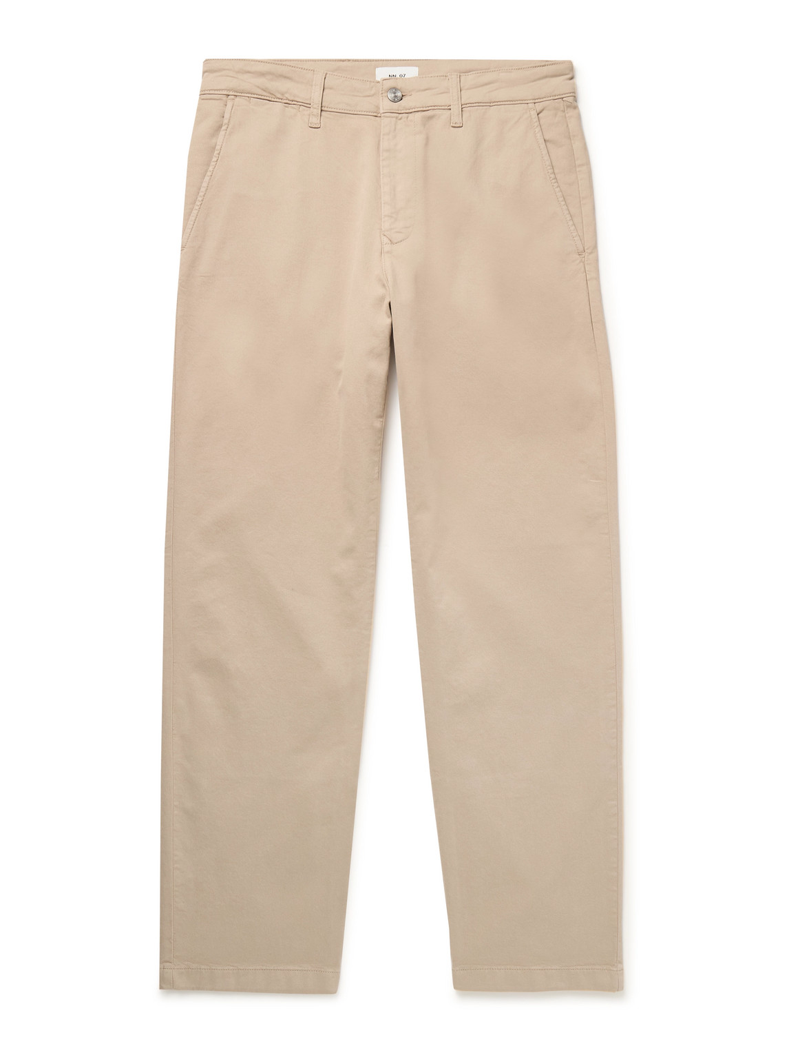 Nn07 Aden 1923 Straight-leg Organic Cotton-blend Twill Chinos In Neutrals
