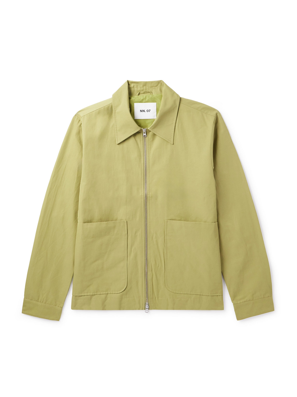 Nn07 Gael Organic Cotton-blend Jacket In Green