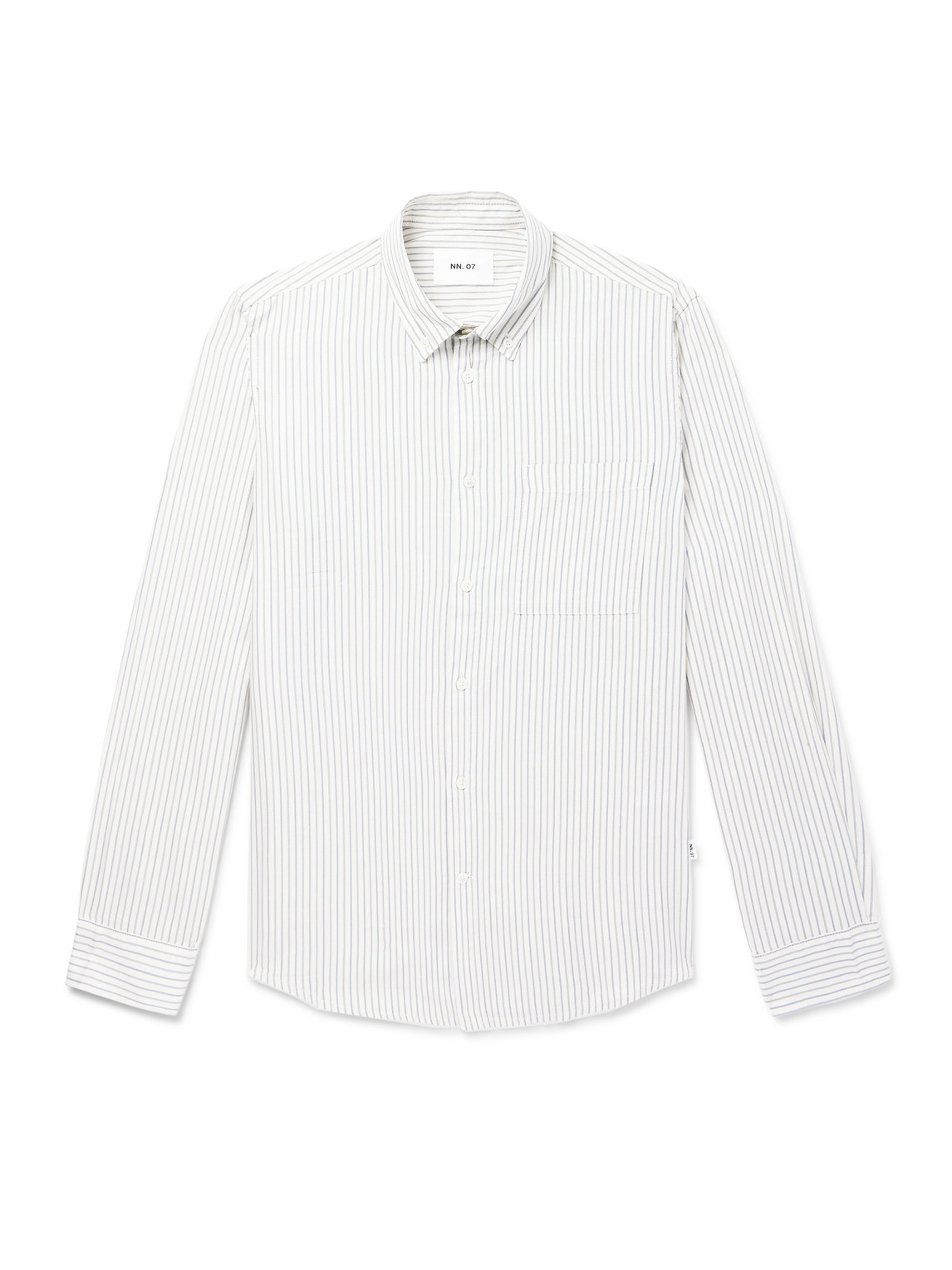 Arne 5655 Button-Down Collar Striped Organic Cotton and TENCEL™ Modal-Blend Twill Shirt