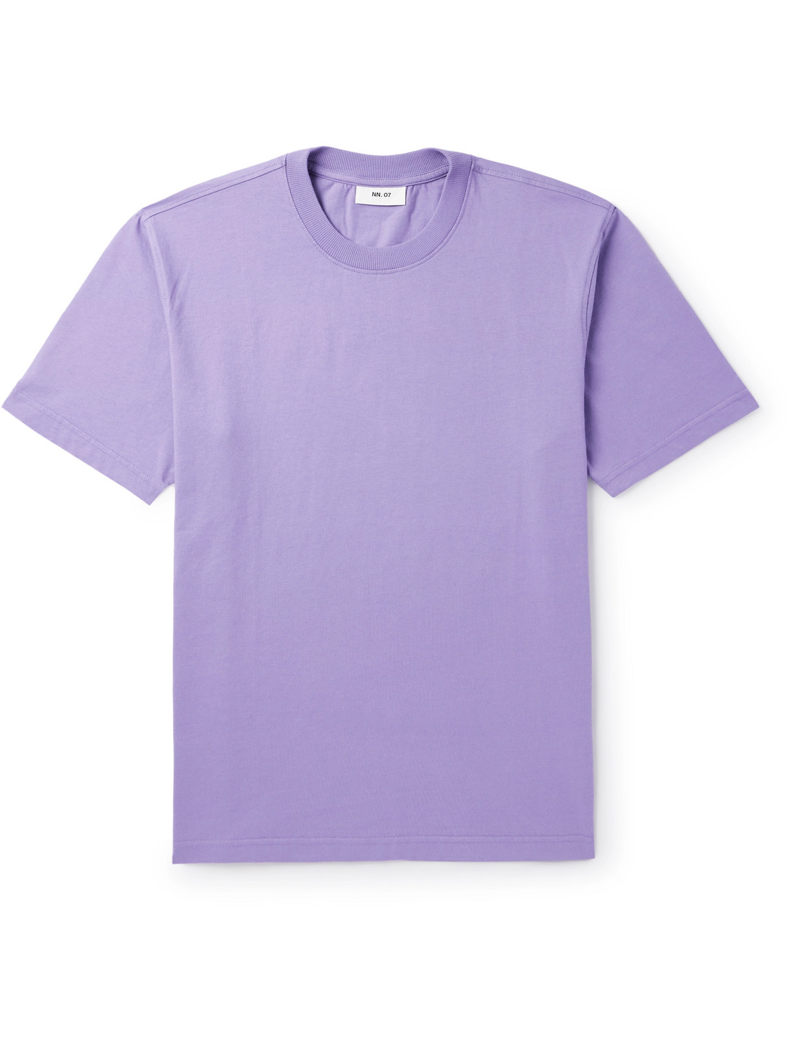 Nn07 Adam 3209 Pima Cotton-jersey T-shirt In Purple