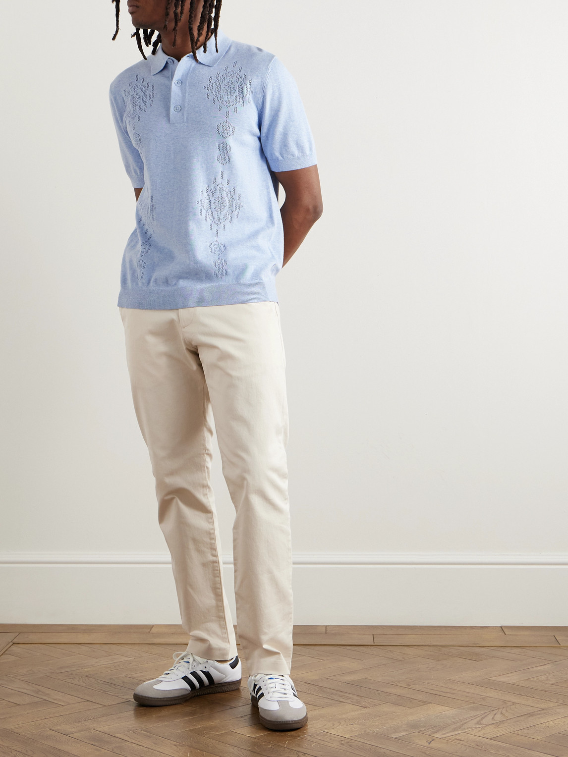 Nn07 Theo Tapered Stretch Organic Cotton-twill Chinos In Neutrals