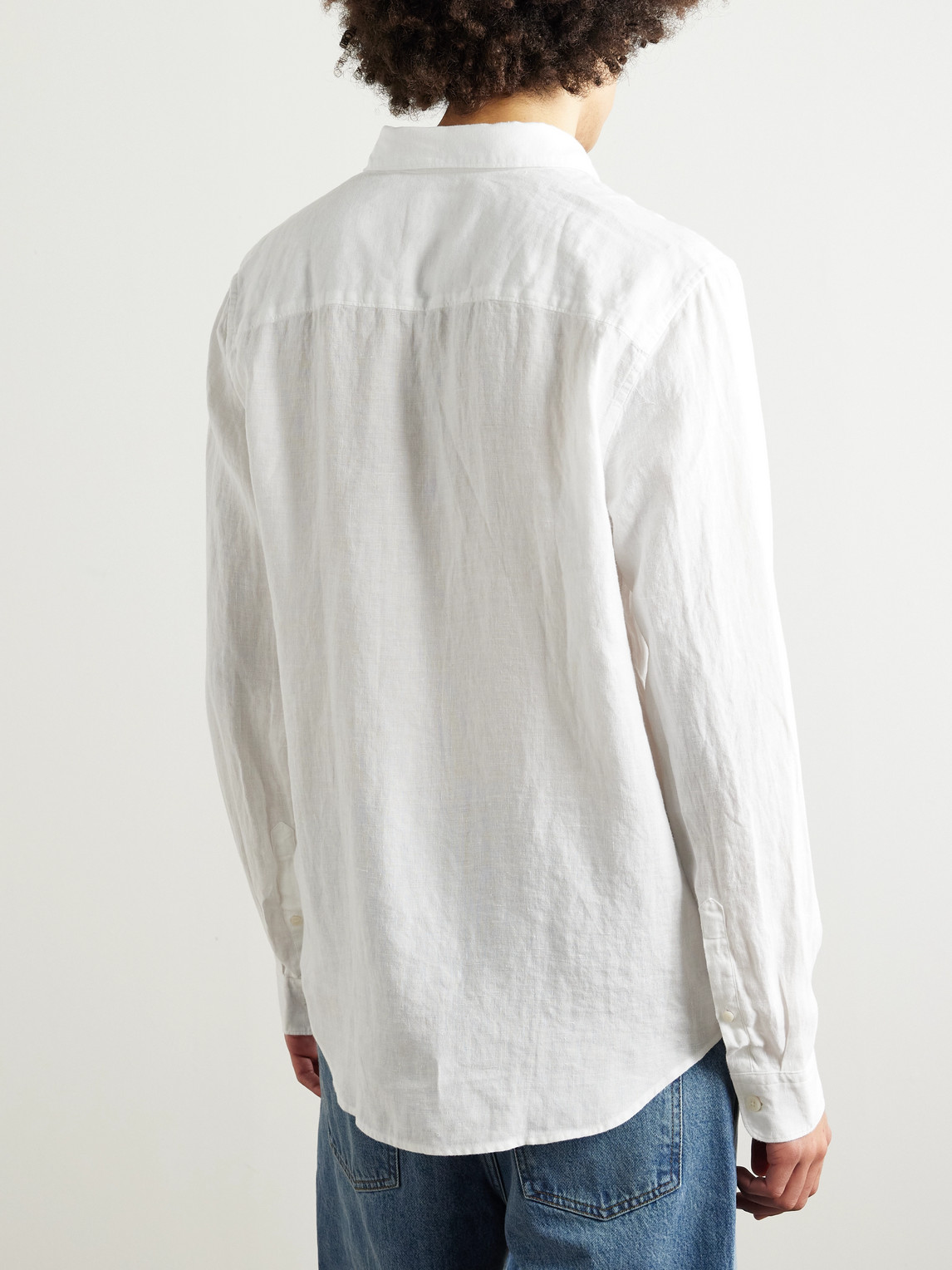 Nn07 Enzo 5708 Linen Shirt In White