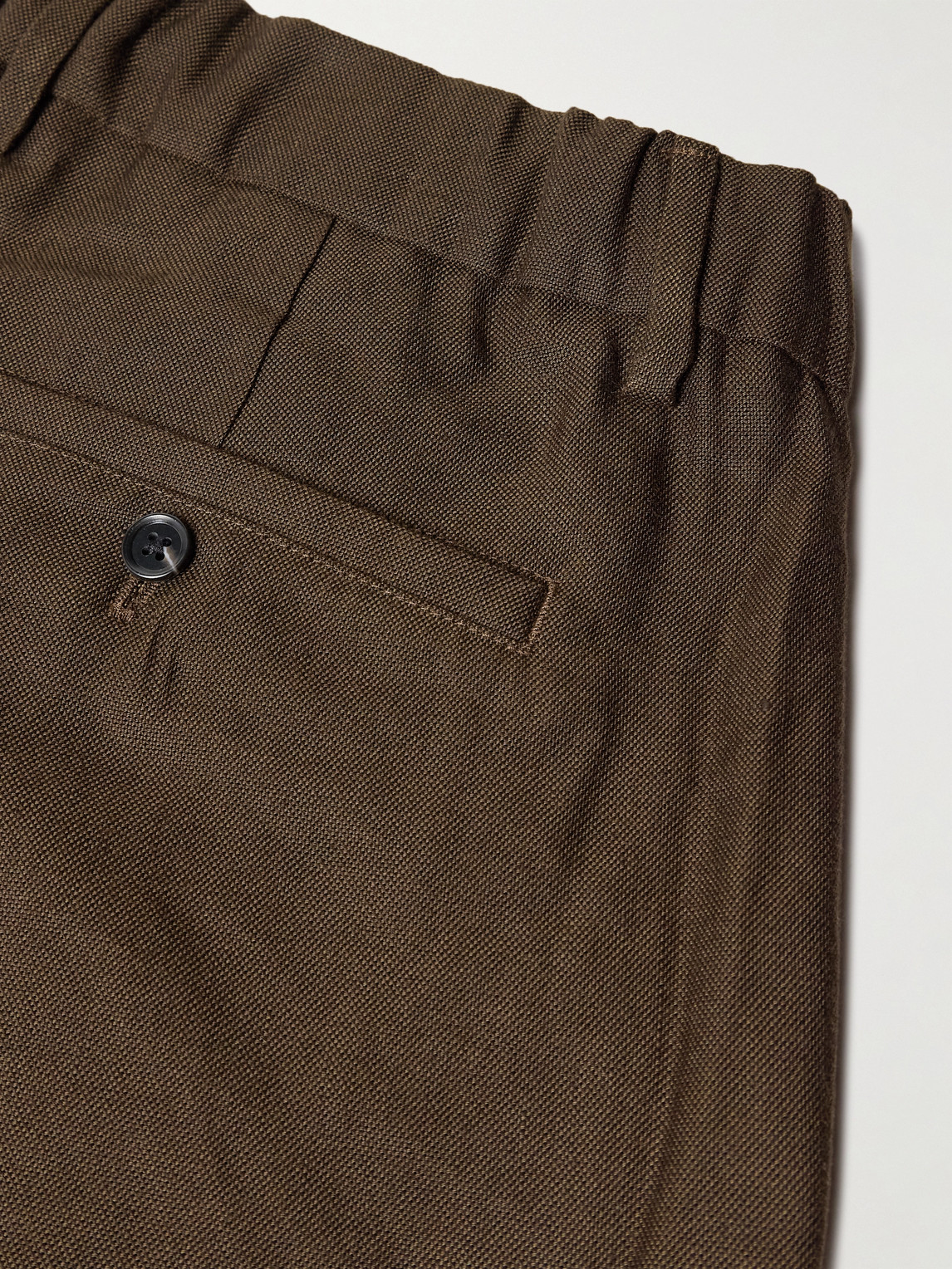 Shop Nn07 Kay 1808 Straight-leg Lenzing™ Ecovero™ And Linen-blend Trousers
