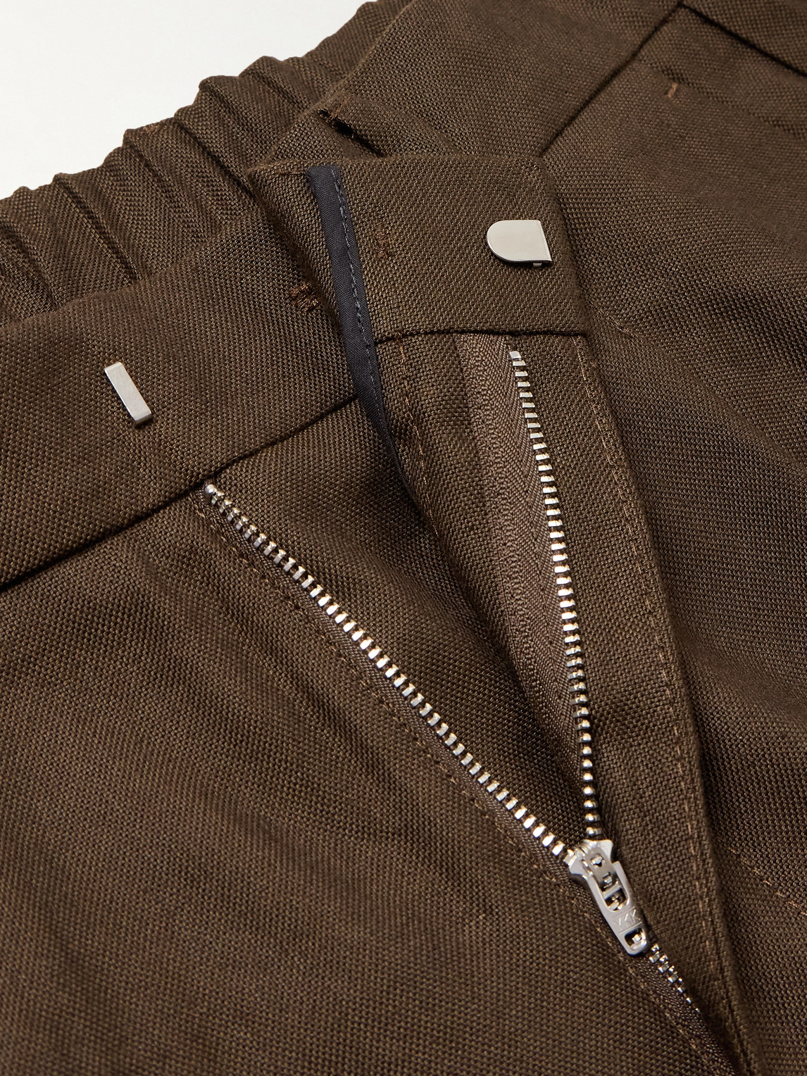 Shop Nn07 Kay 1808 Straight-leg Lenzing™ Ecovero™ And Linen-blend Trousers