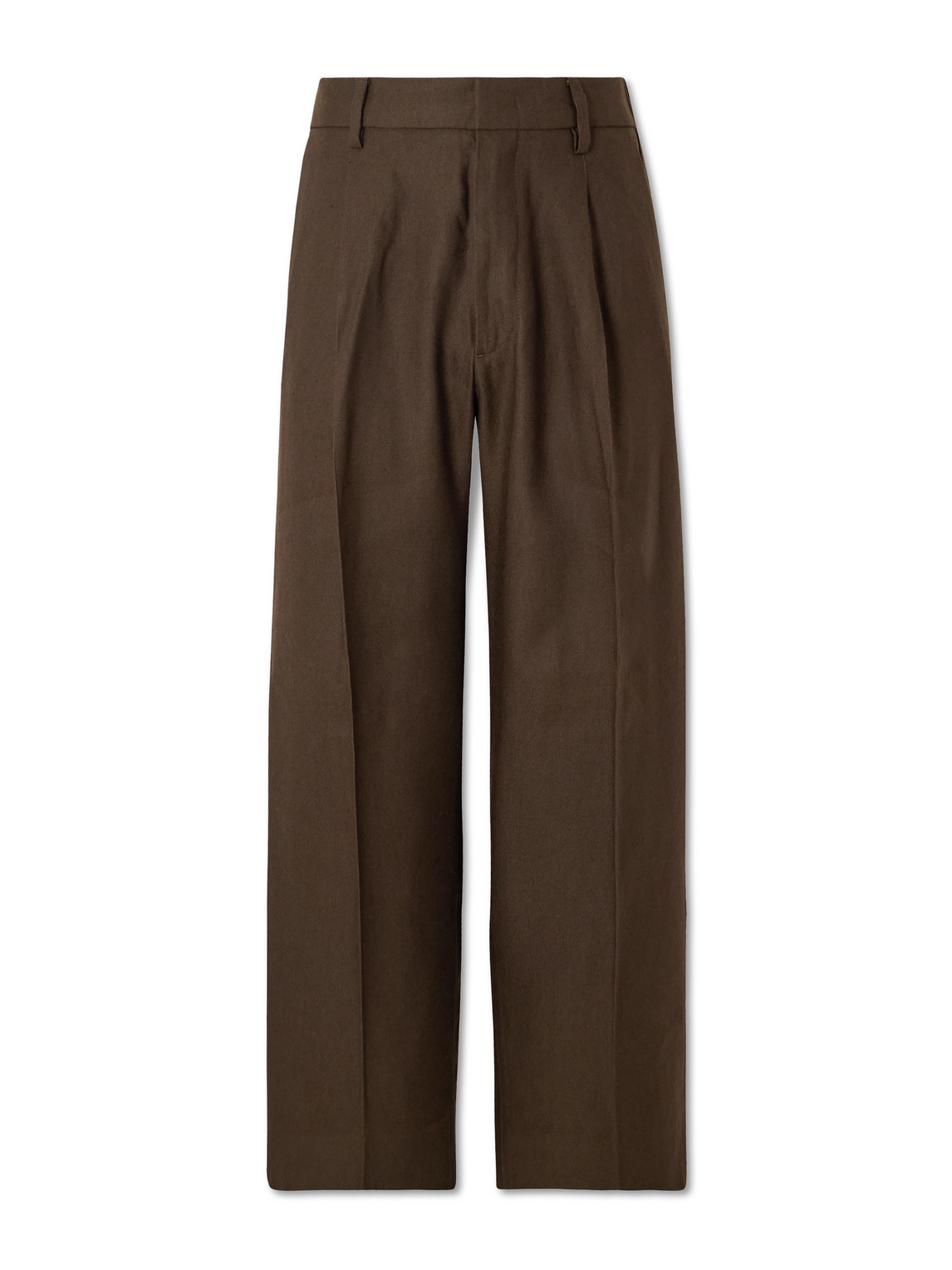 Nn07 Kay 1808 Straight-leg Lenzing™ Ecovero™ And Linen-blend Trousers