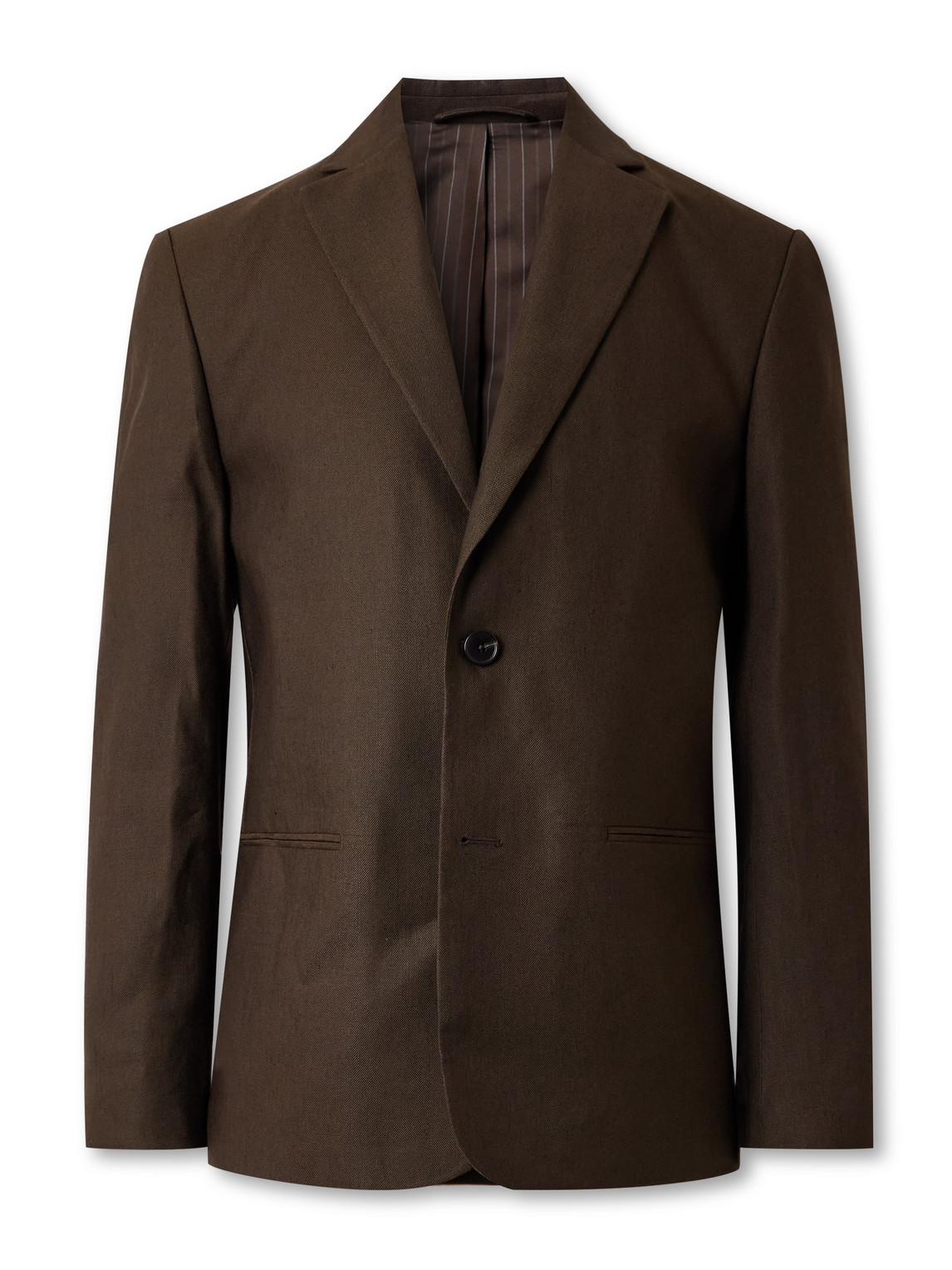 Nn07 Timo 1808 Canvas Blazer In Brown
