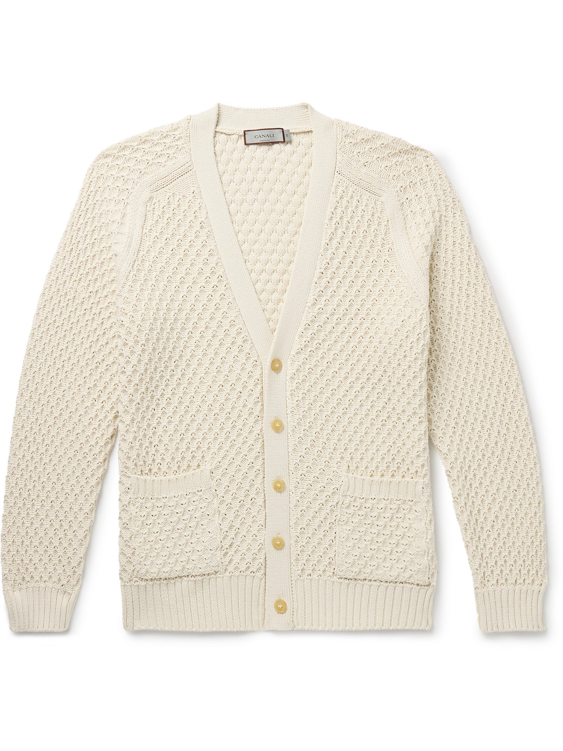 Textured Cotton Cardigan