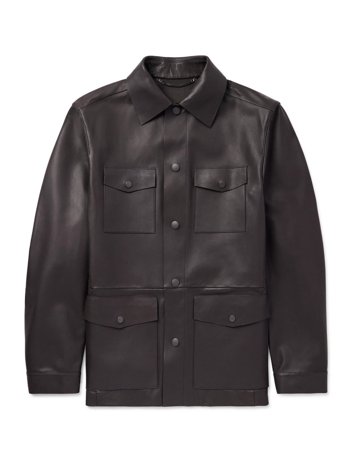 Leather Overshirt